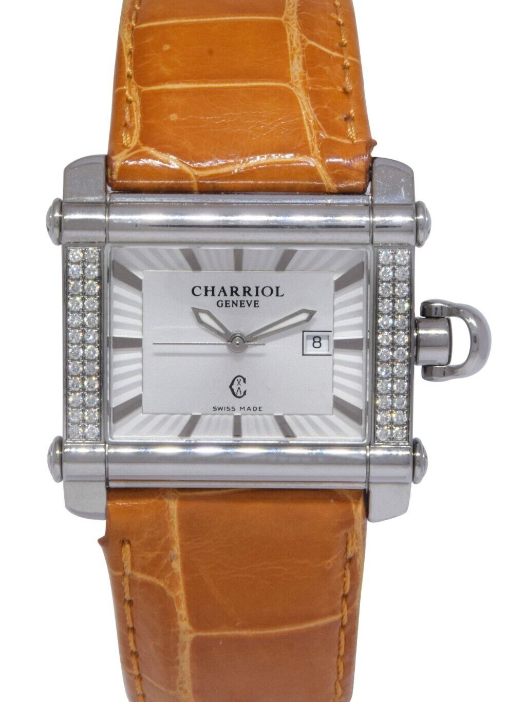 Charriol Actor Steel Diamond Bezel Ladies 33mm Quartz Watch CCHL