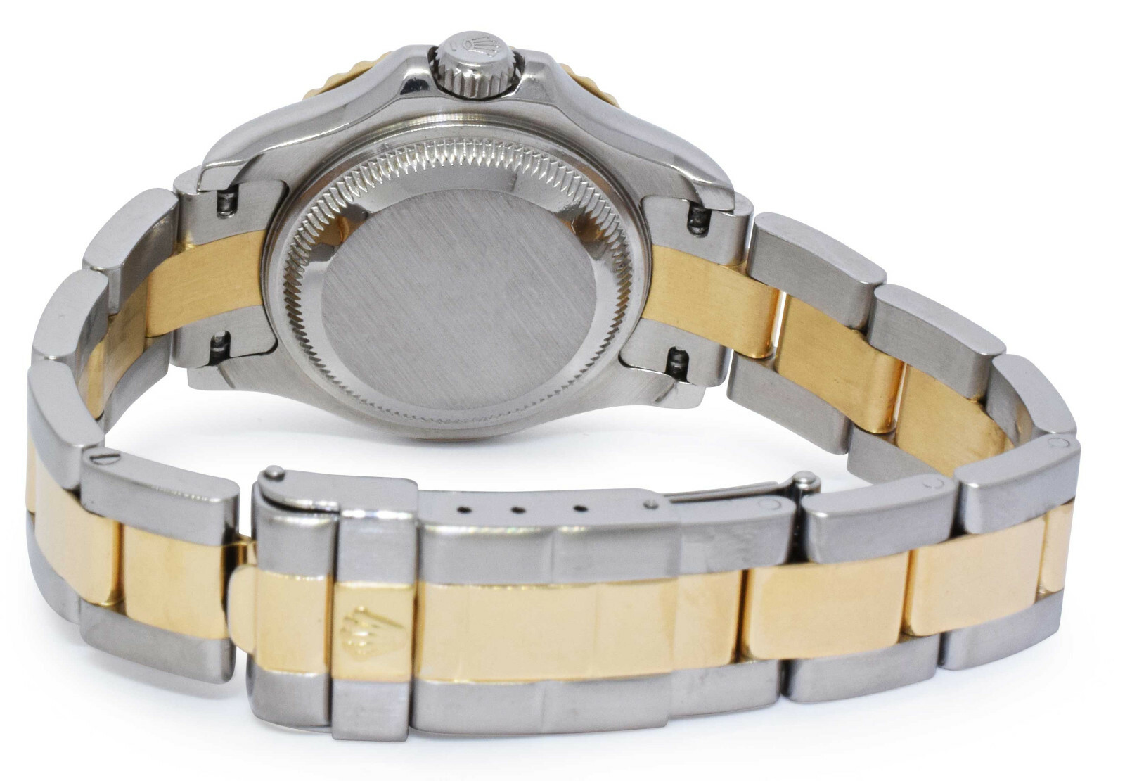 Rolex Yacht-Master 18k Yellow Gold/Steel White Dial Ladies 29mm Watch A 169623
