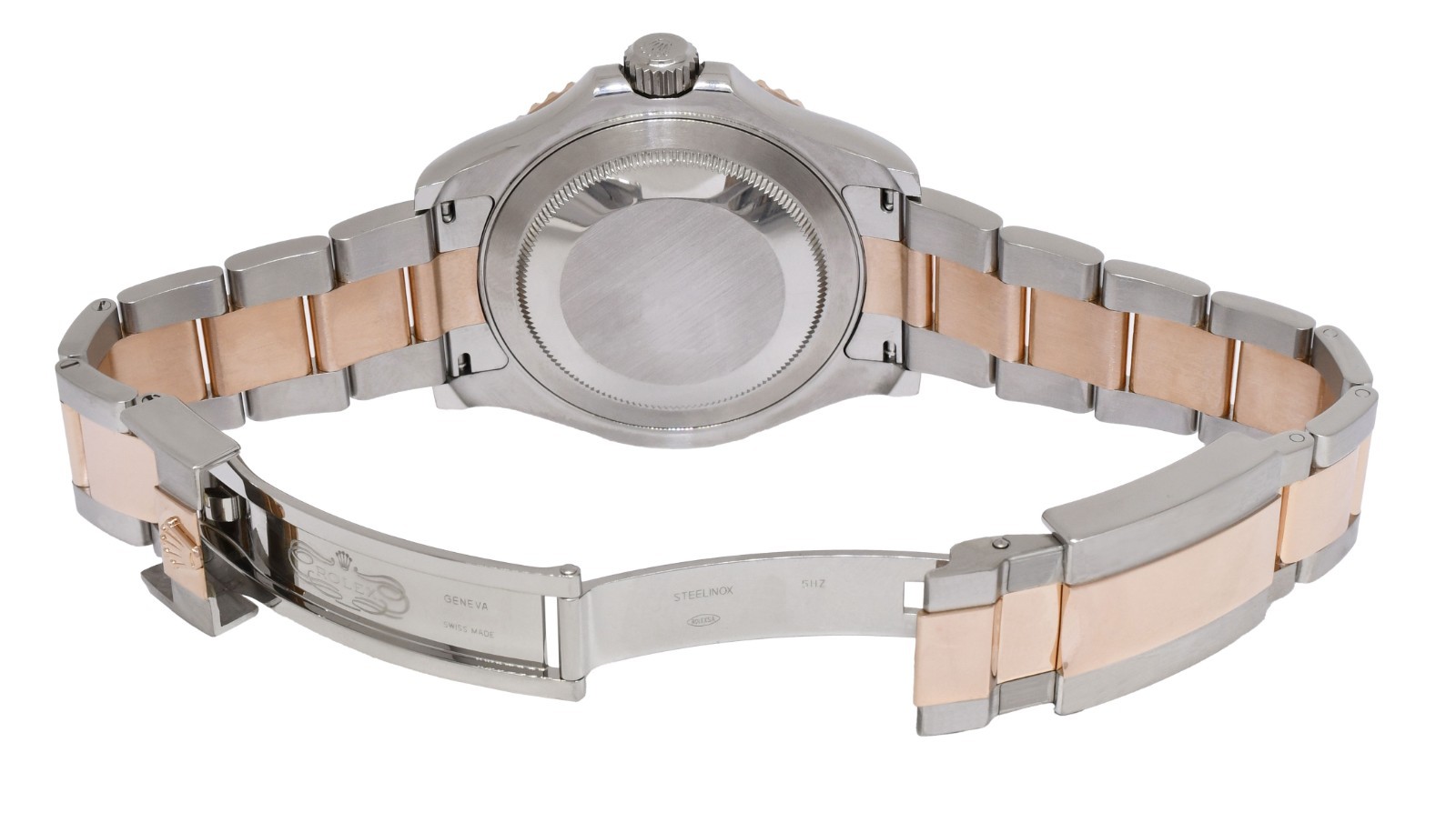 Rolex Yacht-Master 18k RG/Steel Chocolate Dial Mens 40mm Watch 116621