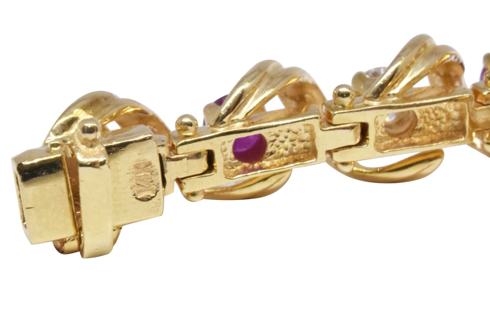Tennis Bracelet 14k Yellow Gold with 2.20 CT Diamonds & 2.60 CT Rubies 7" Tennis Bracelet 14k Yellow Gold with 2.20 CT Diamonds & 2.60 CT Rubies 7"