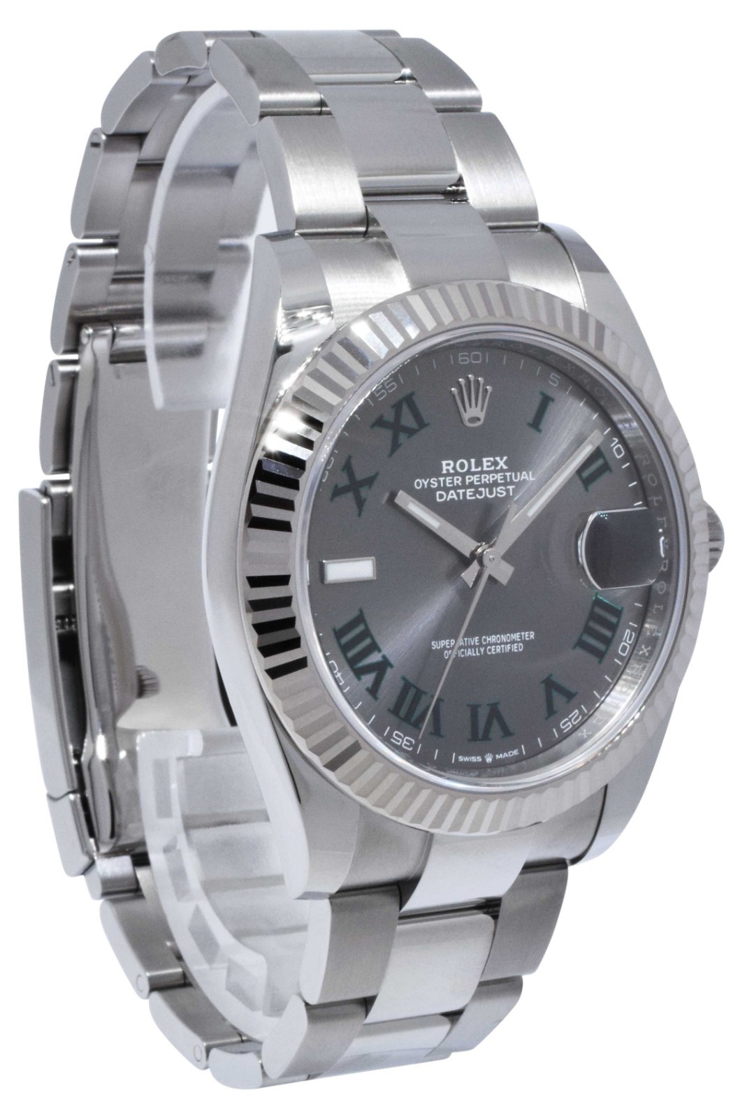 NEW Rolex Datejust 41 Steel & 18k Gold Bezel Wimbledon Watch B/P '25 126334