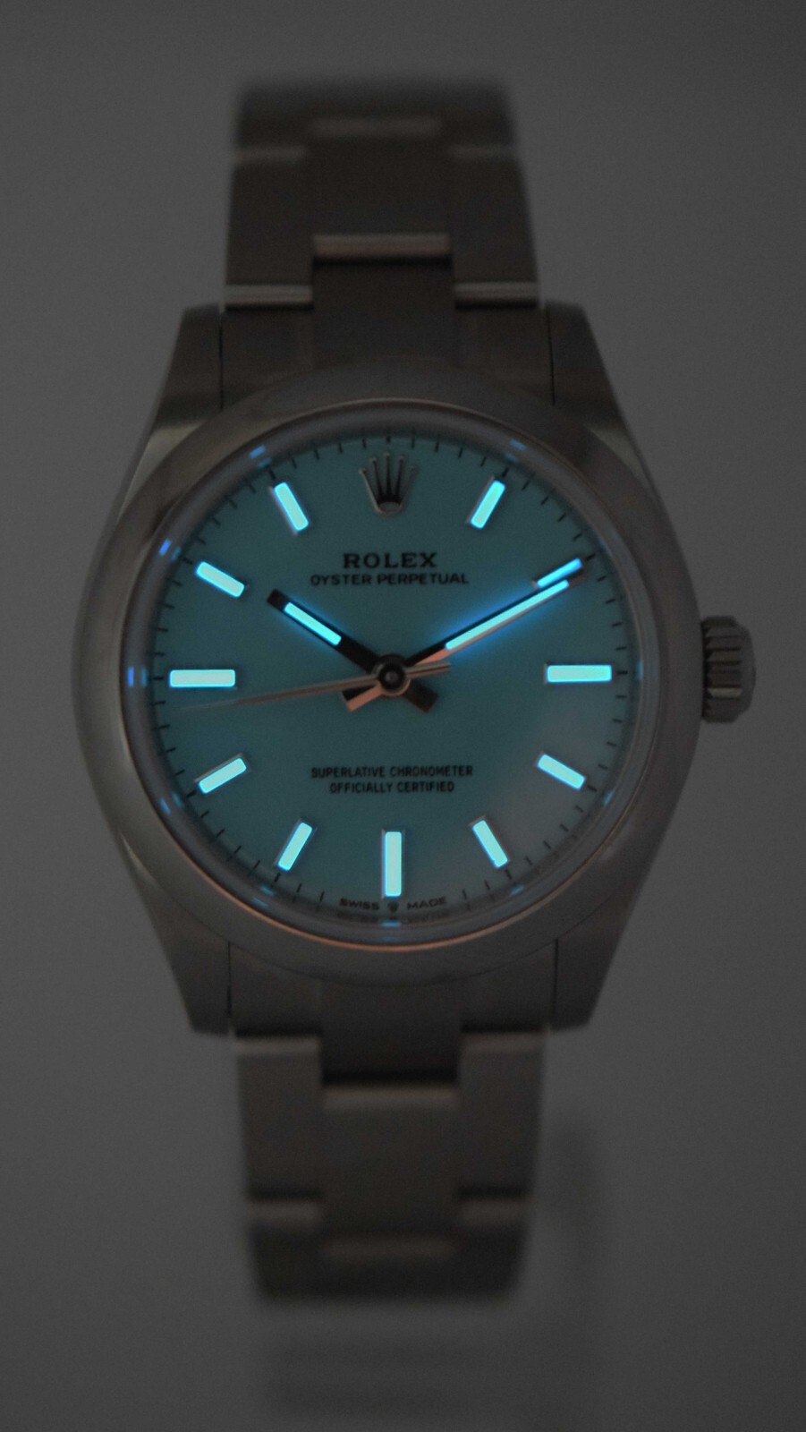 Rolex Oyster Perpetual 31 Steel Turquoise Dial Ladies Watch B/P '22 277200
