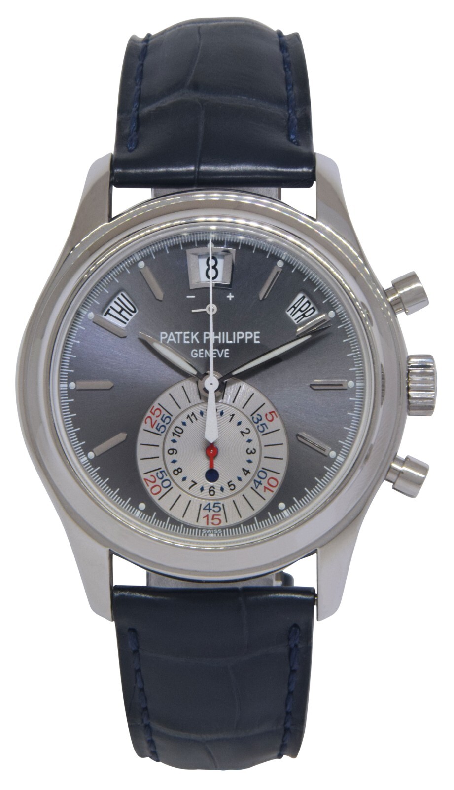 Patek Philippe 5960 Annual Calendar Chronograph Platinum Watch Box/Papers 5960P