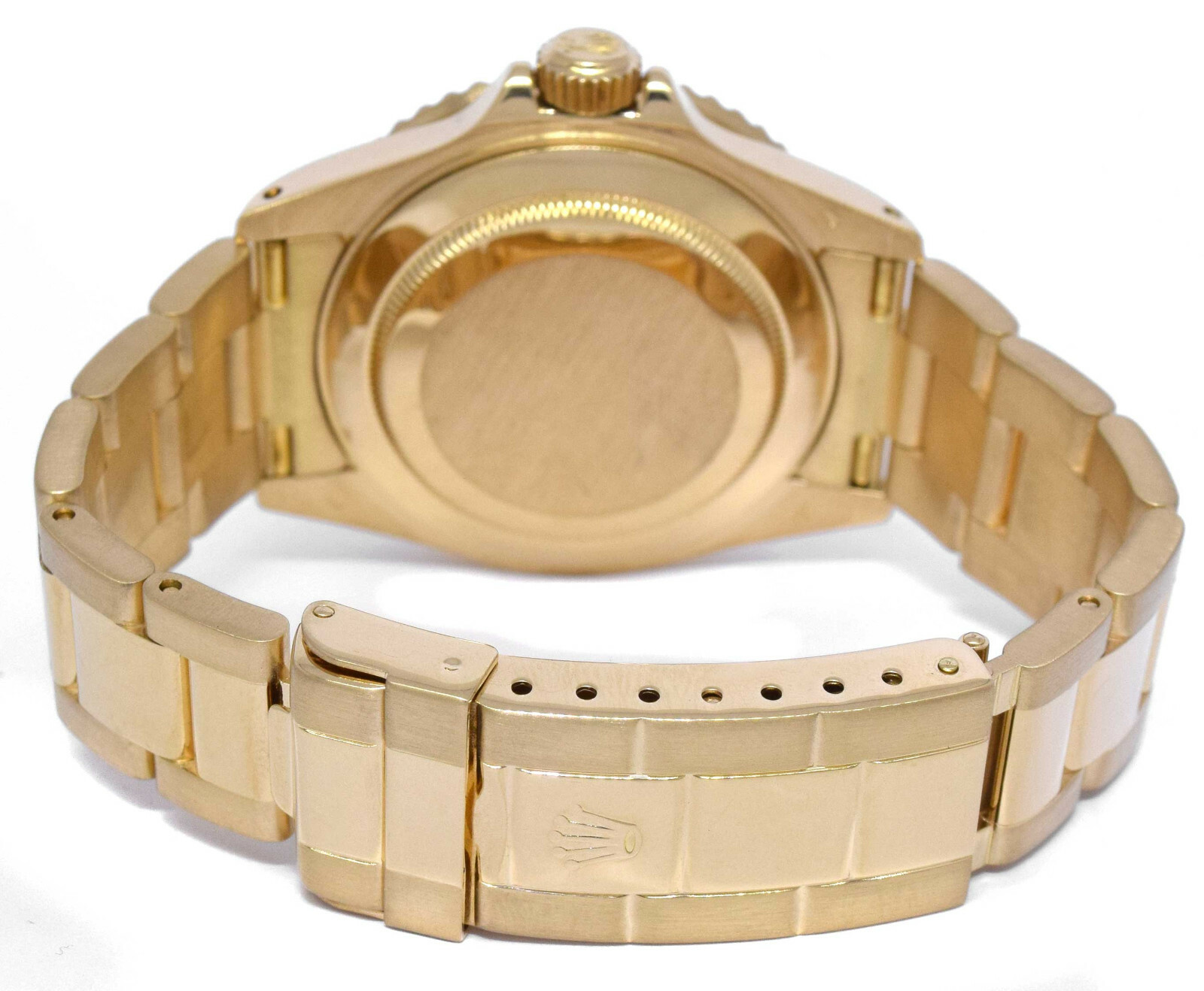 Rolex Submariner 18k Yellow Gold Black Dial/Bezel Mens 40mm Watch/ Box X 16618