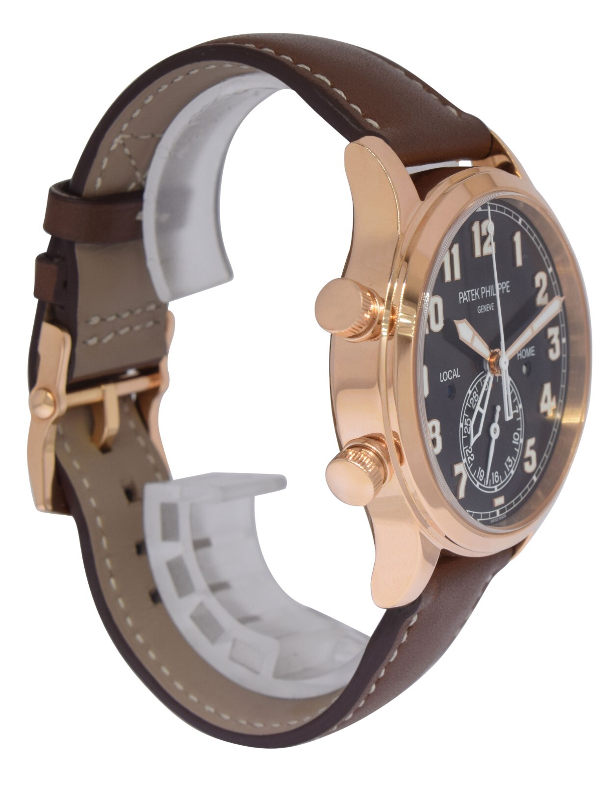 Patek Philippe Calatrava Pilot Travel Time 5524 18k Rose Gold 42mm Watch 5524R