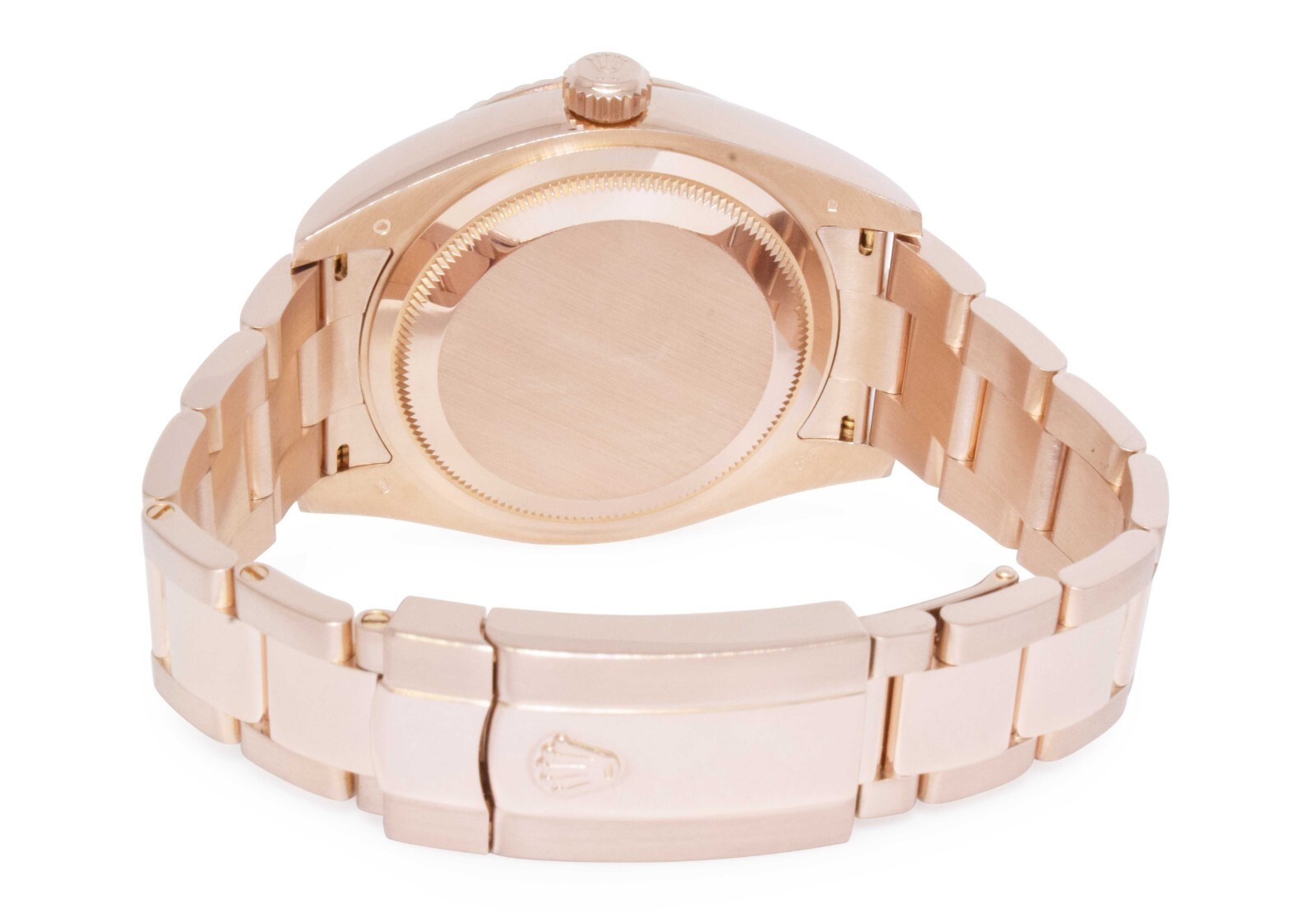 Rolex Sky-Dweller 18k Everose Gold Sundust Roman Dial 42mm Watch 326935
