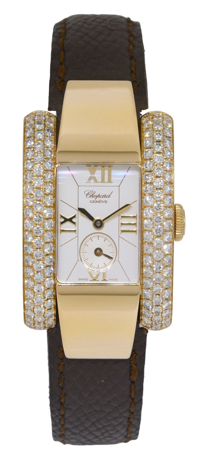 Chopard La Strada 18k Yellow Gold Diamond Ladies Quartz Watch Box/Papers 41/6823