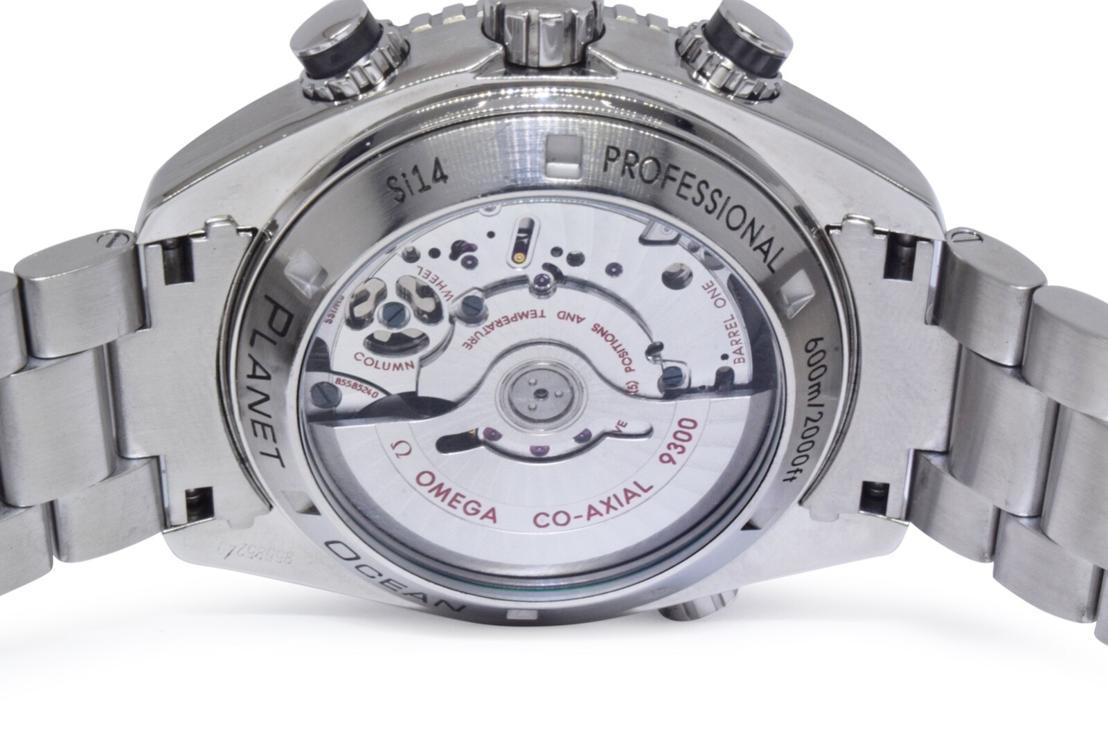 Omega Seamaster Planet Ocean Chronograph Steel Watch + Cards 232.30.46.51.01.001