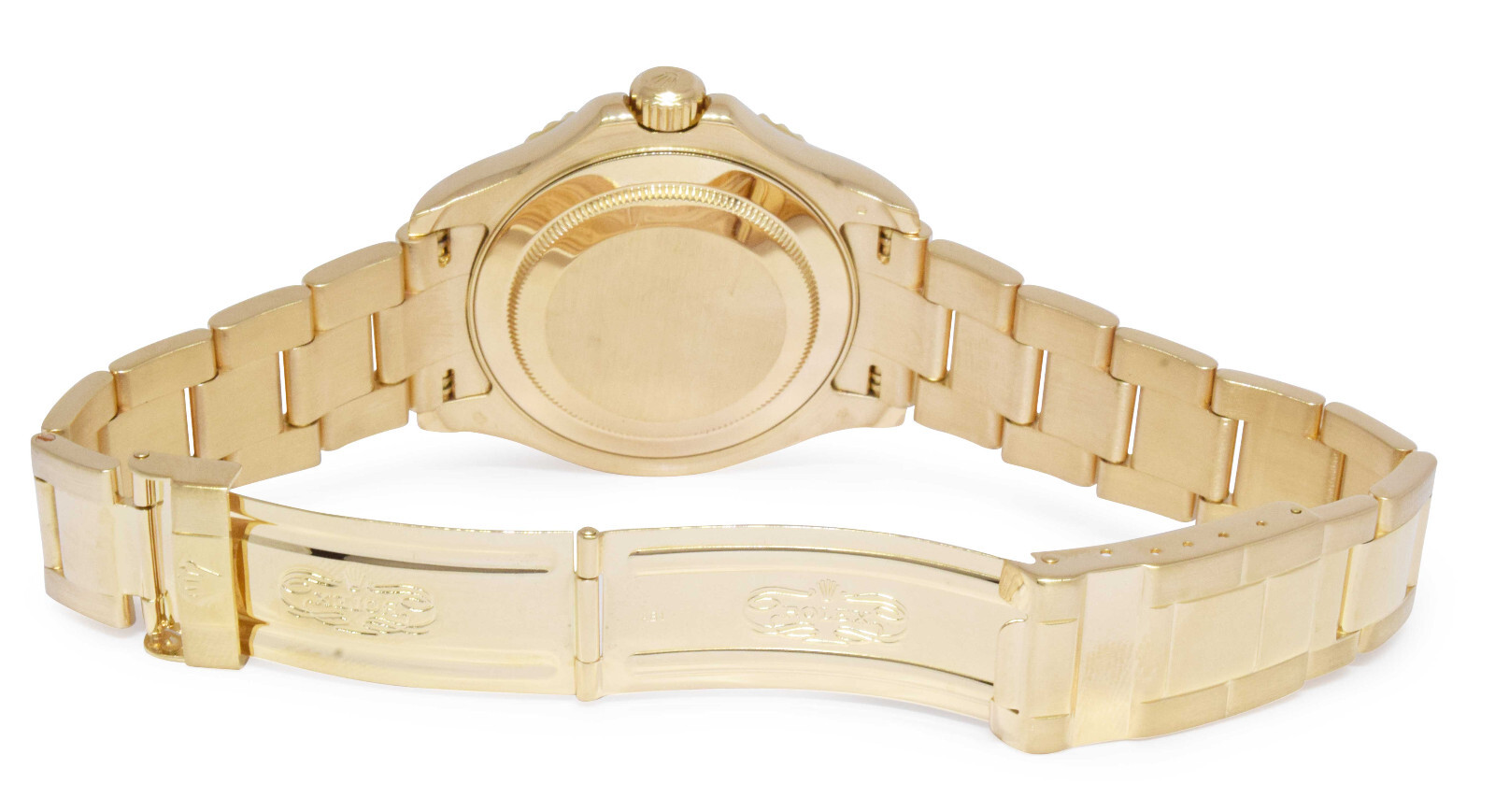 Rolex Yacht-Master 18k Yellow Gold Blue Dial Mens 40mm Watch P 16628