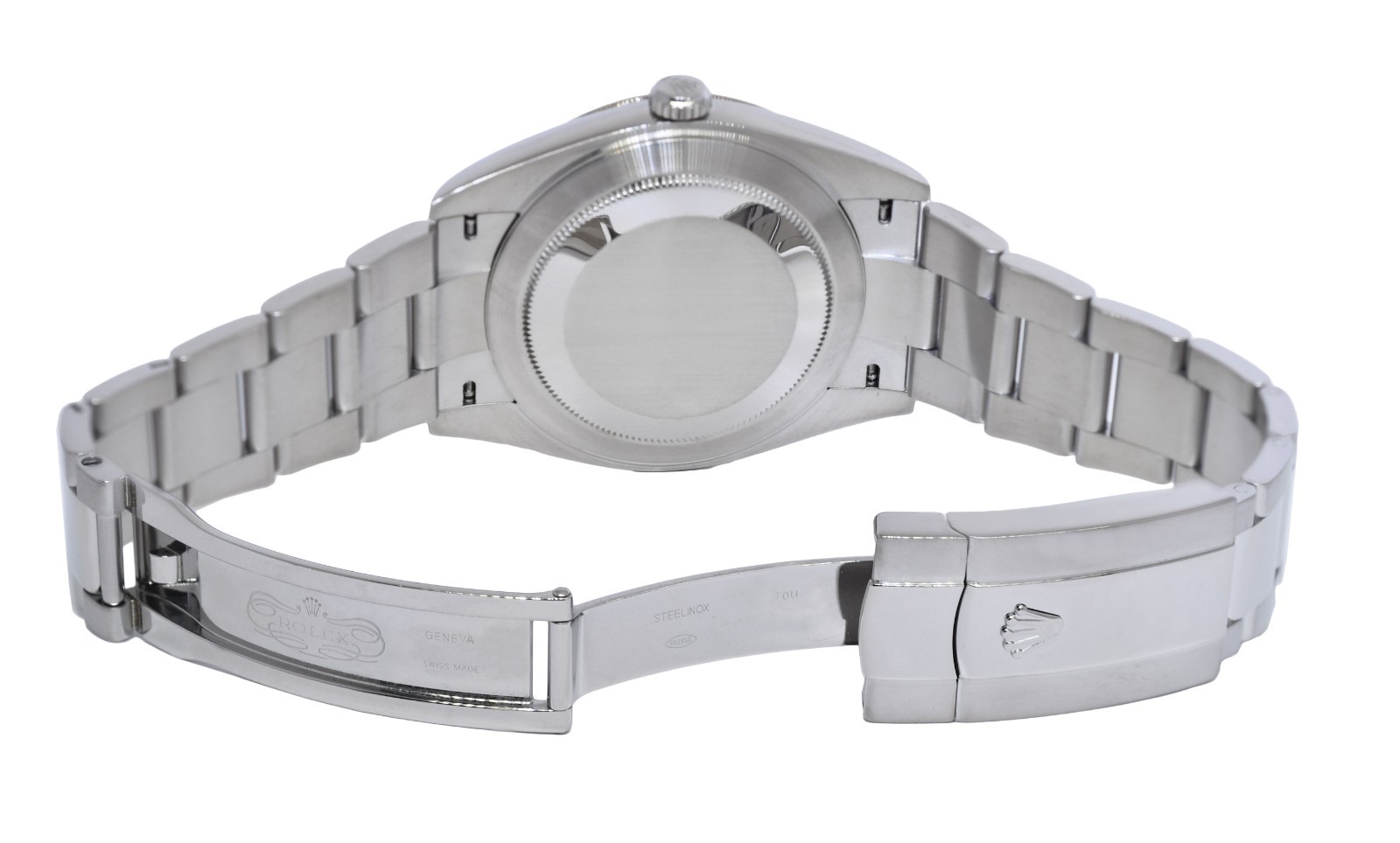Rolex Datejust 41 Steel & 18k White Gold Wimbledon Dial Oyster Watch 126334