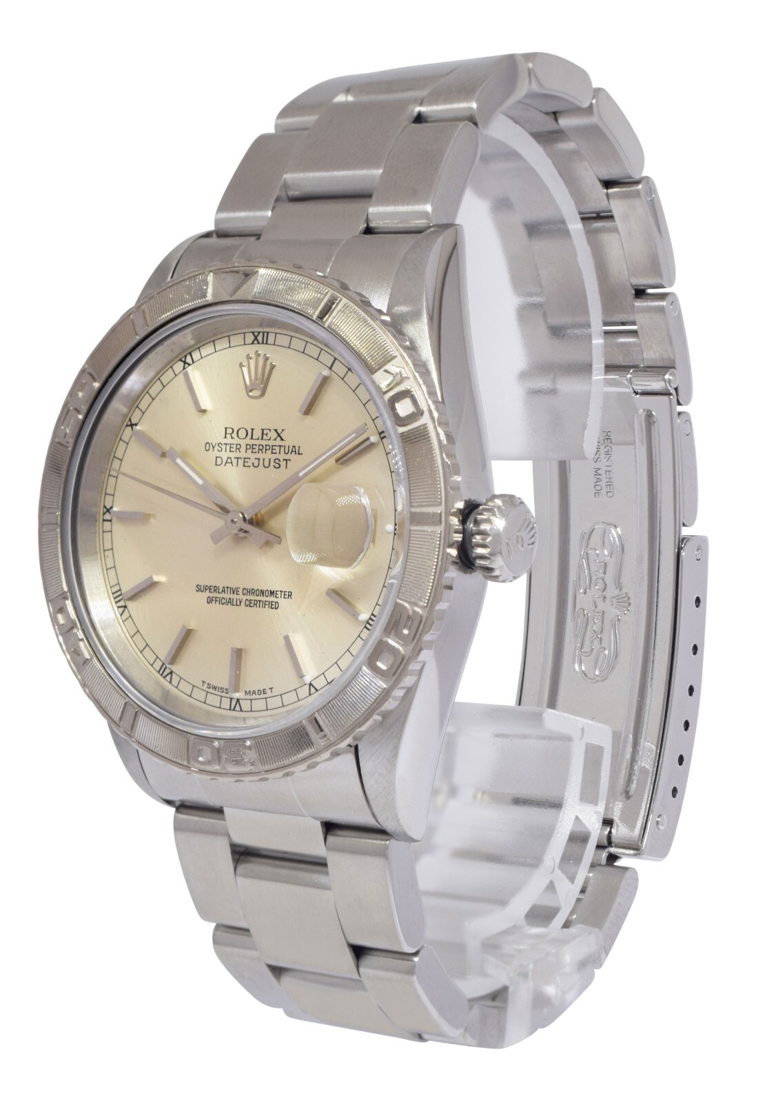 Rolex Datejust Thunderbird Turnograph Steel Mens 36mm Watch W 16264 Rolex Datejust Thunderbird Turnograph Steel Mens 36mm Watch W 16264
