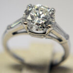 2.03 Carat Round Brilliant Diamond Ring Platinum Ladies Size 5 GIA Certificate 2.03 Carat Round Brilliant Diamond Ring Platinum Ladies Size 5 GIA Certificate