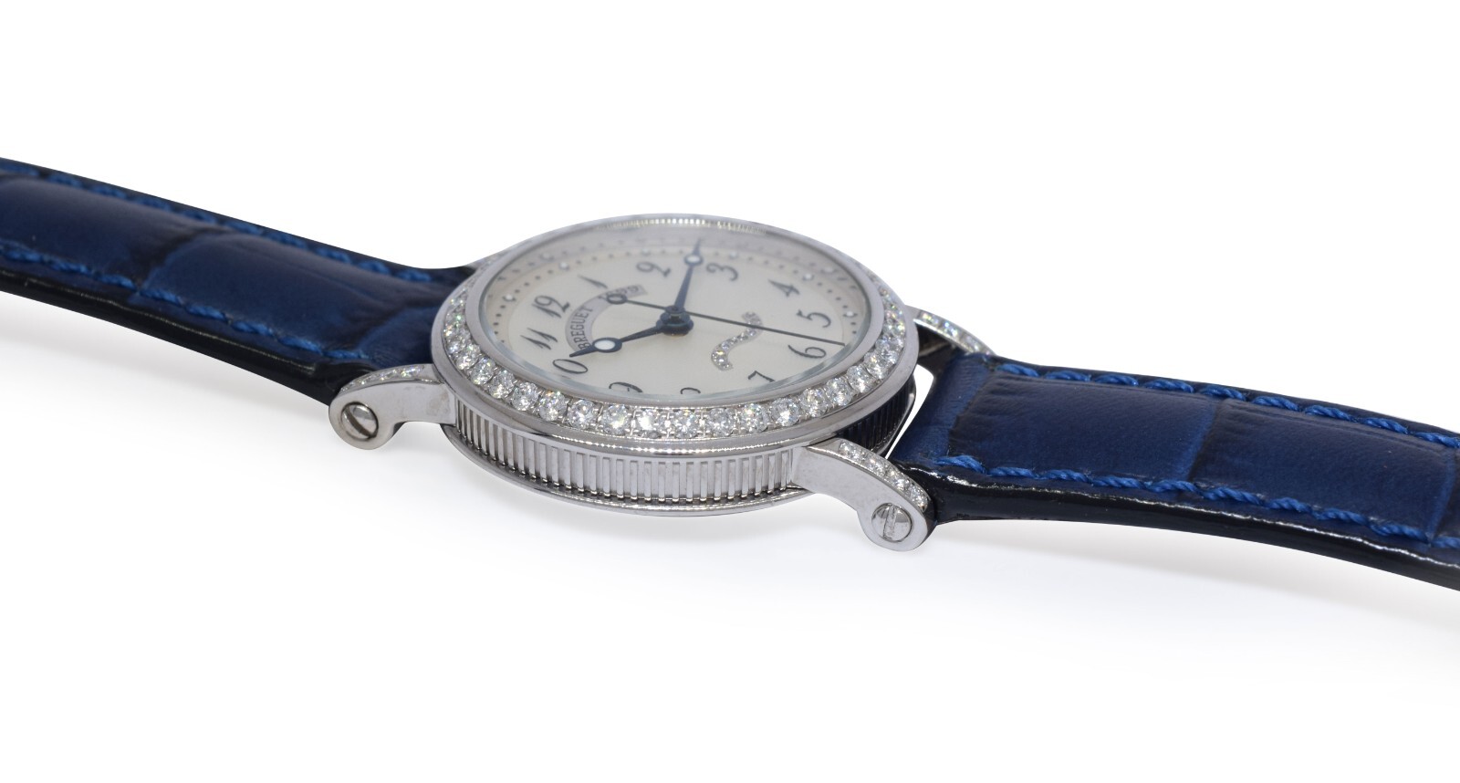 Breguet Marine 8818 18k White Gold Diamond Ladies 30mm Automatic Watch 8818BB