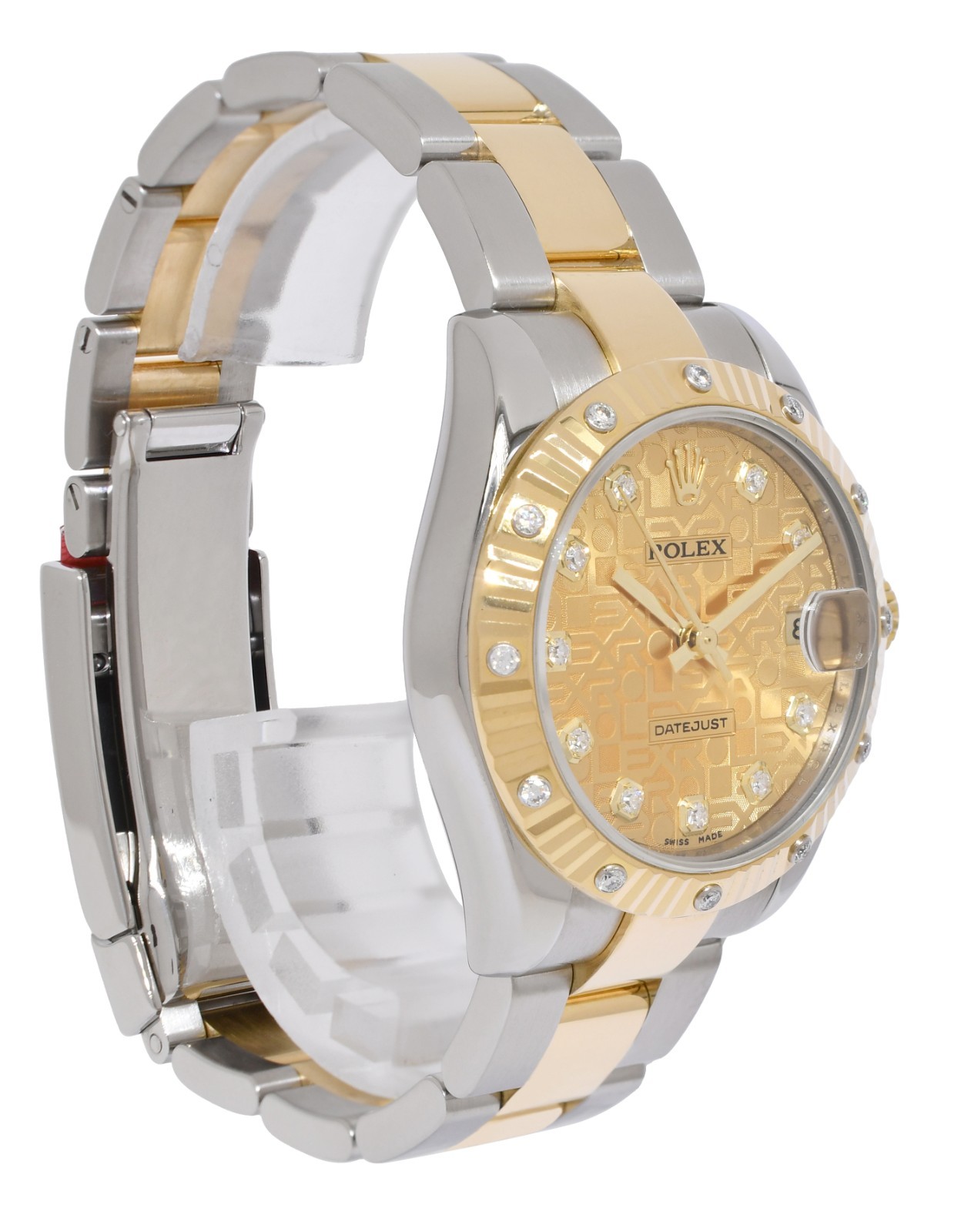 Rolex Datejust 18k Yellow Gold/Steel Jubilee Diamond 31mm Oyster Watch V 178313