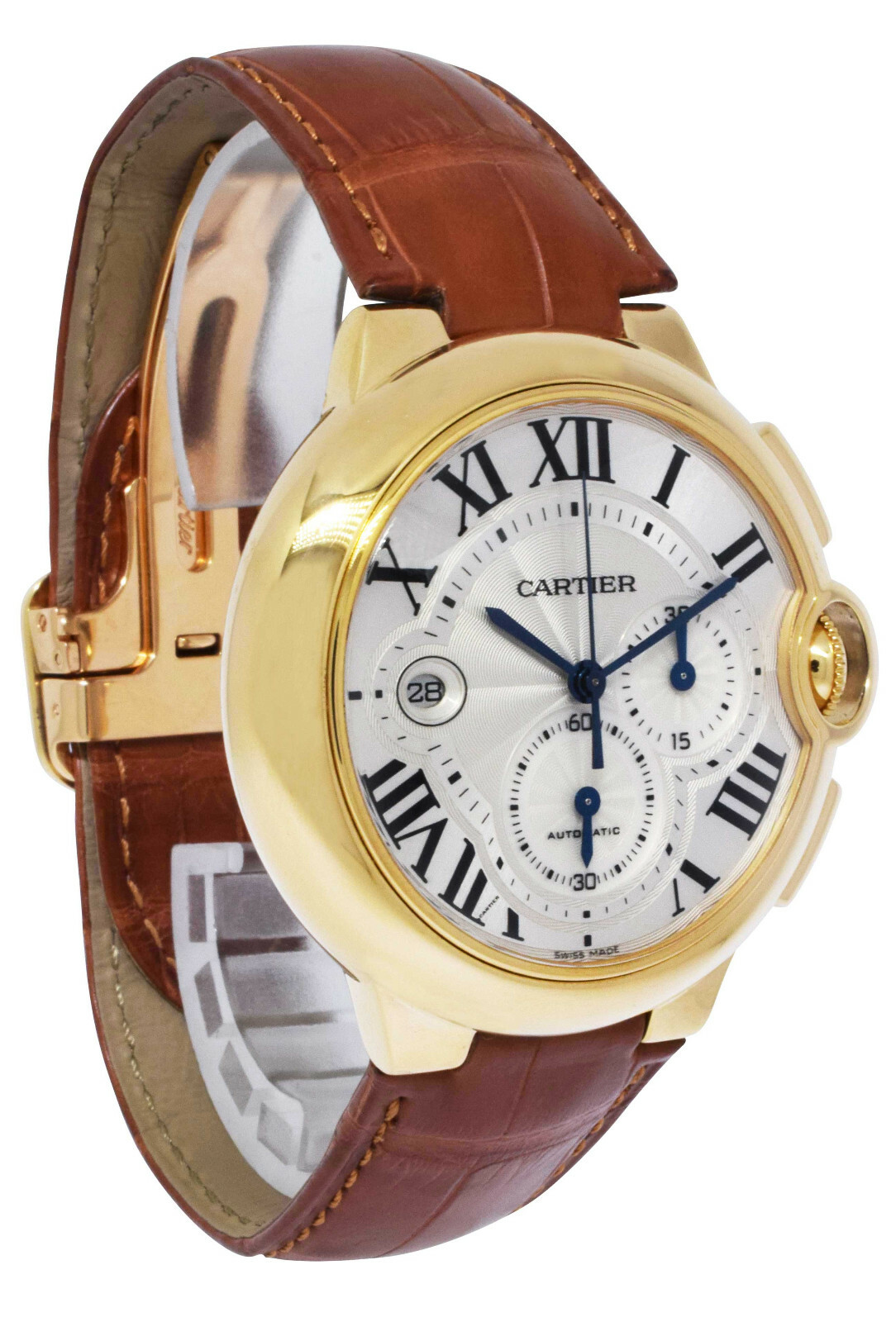 Cartier Ballon Bleu XL 44mm Chronograph 18k Yellow Gold Watch W6920007 3106 Cartier Ballon Bleu XL 44mm Chronograph 18k Yellow Gold Watch W6920007 3106