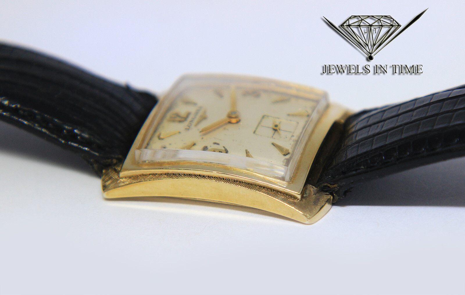 Longines Vintage 14k Yellow Gold Fancy Dress Mens Manual Wind Watch