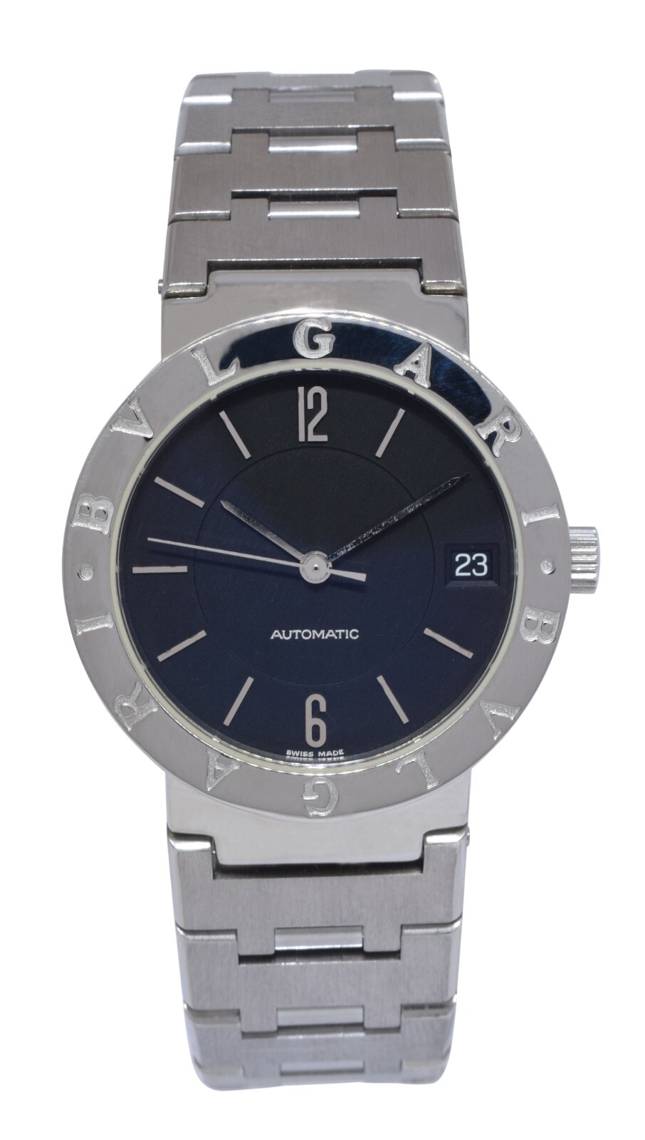 Bvlgari Bvlgari Stainless Steel Black Dial 33mm Watch BB 33 SS AUTO