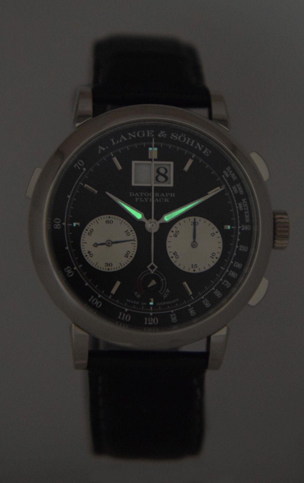 A. Lange & Sohne Datograph Flyback Chronograph Platinum 41mm Watch B/P 405.035