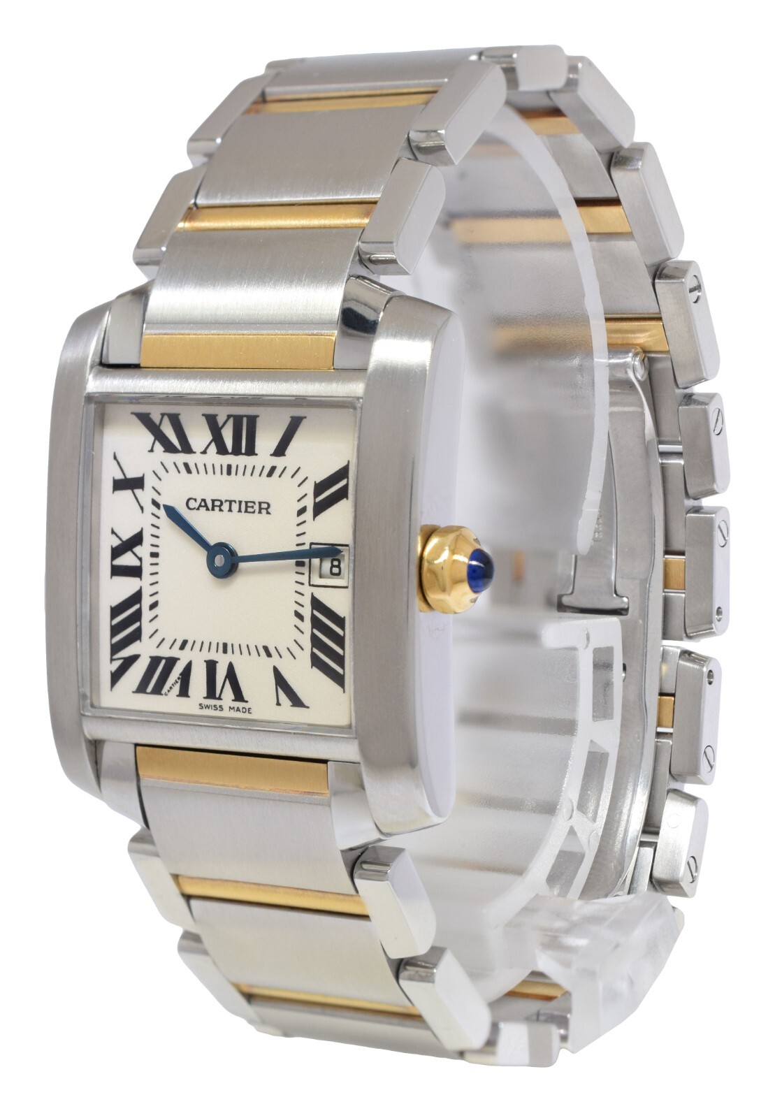 Cartier Tank Francaise Medium Yellow Gold/Steel Ladies Watch W51012Q4 2465