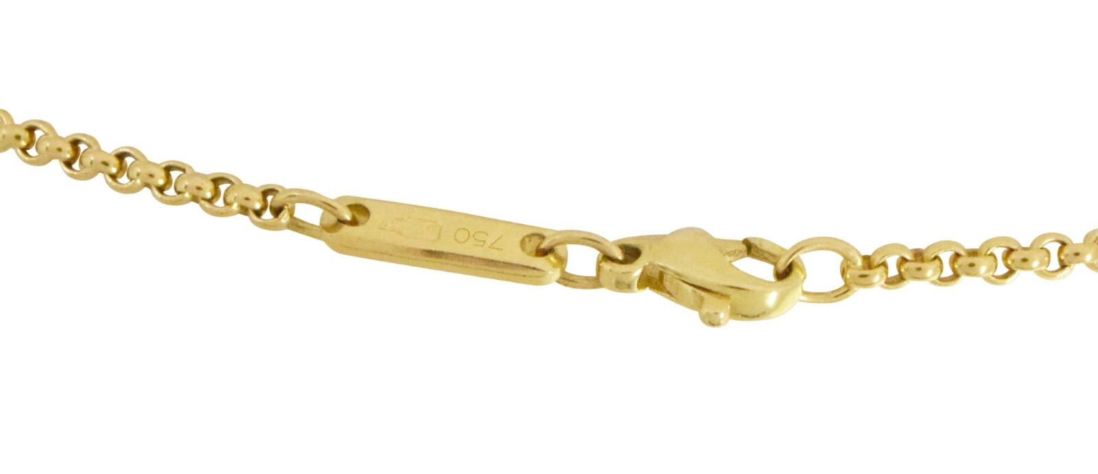 Chopard Happy Diamond Key Pendant 18k Yellow Gold 2mm Chain Necklace 16''