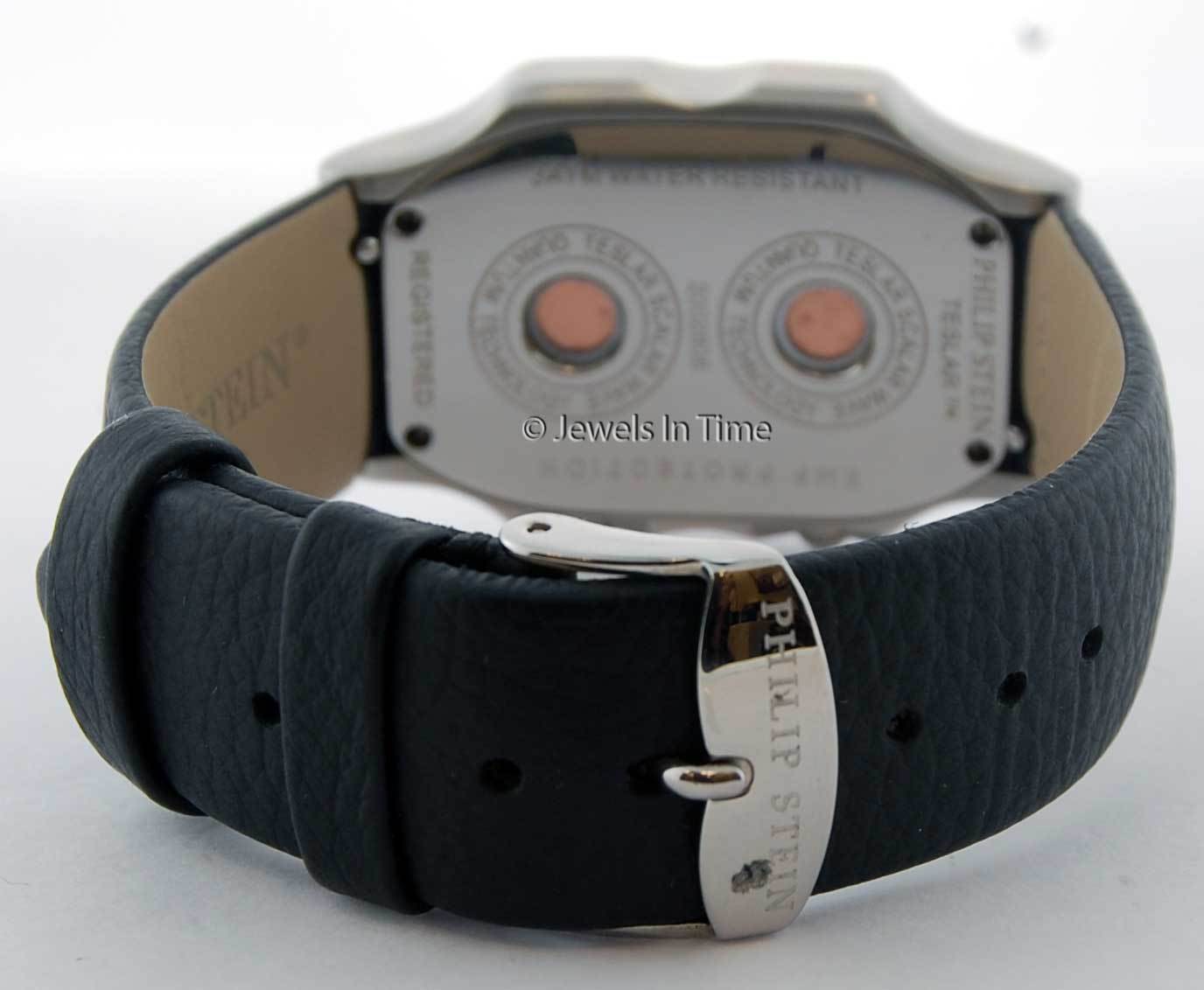 Philip Stein Teslar Stainless Steel Mother Of Pearl Dials Large Watch