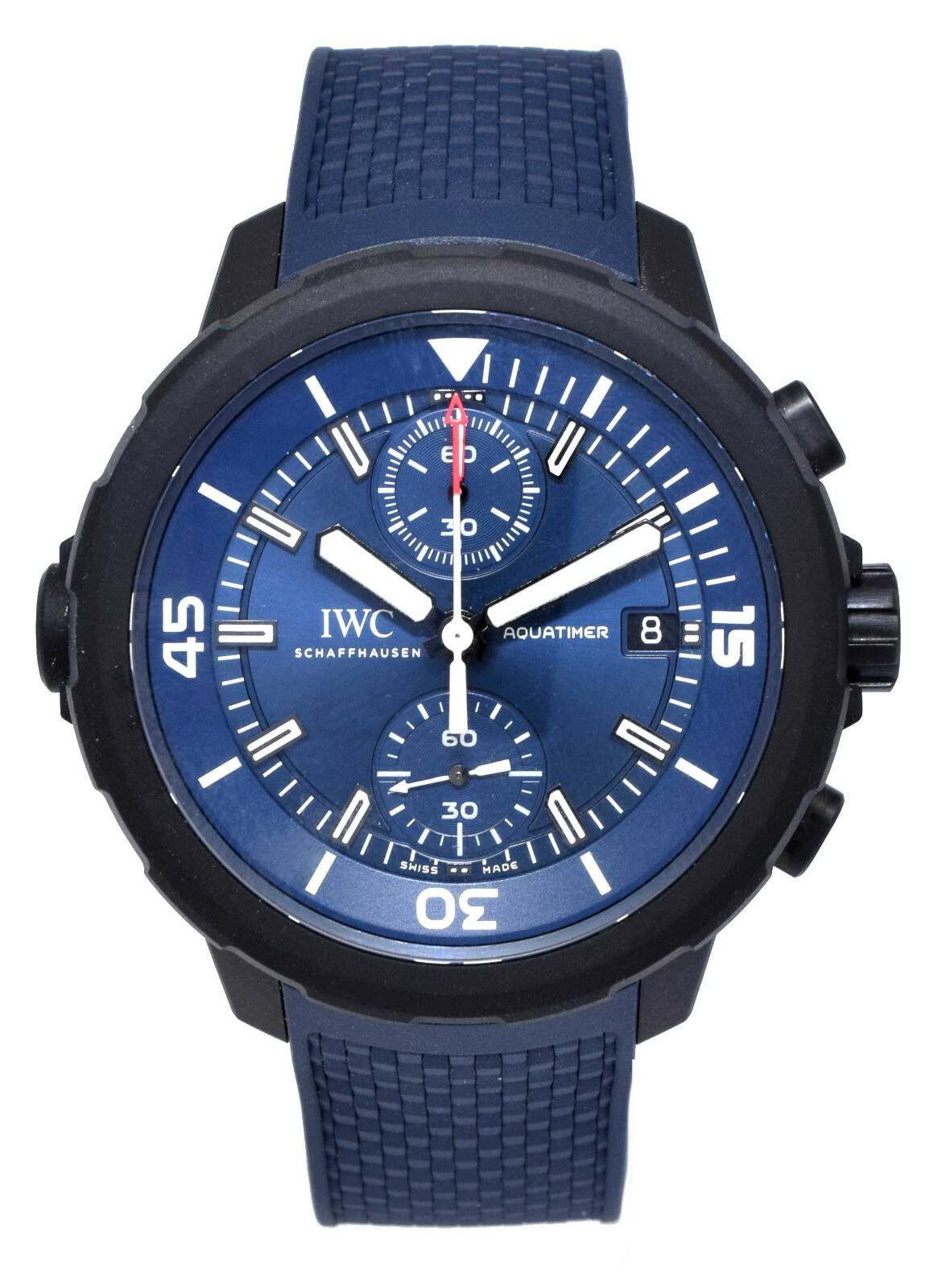 IWC Aquatimer Chronograph Edition Laureus Sport For Good Blue Dial B/P IW379507