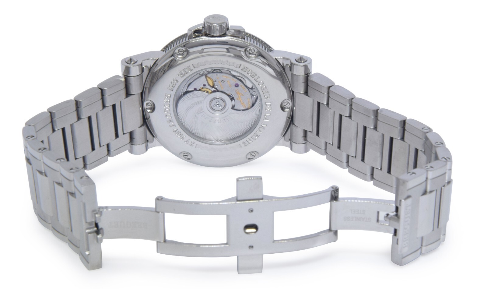 Breguet Marine Dual Time GMT Steel Mens 42mm Automatic Watch B/P '14 5857ST Breguet Marine Dual Time GMT Steel Mens 42mm Automatic Watch B/P '14 5857ST