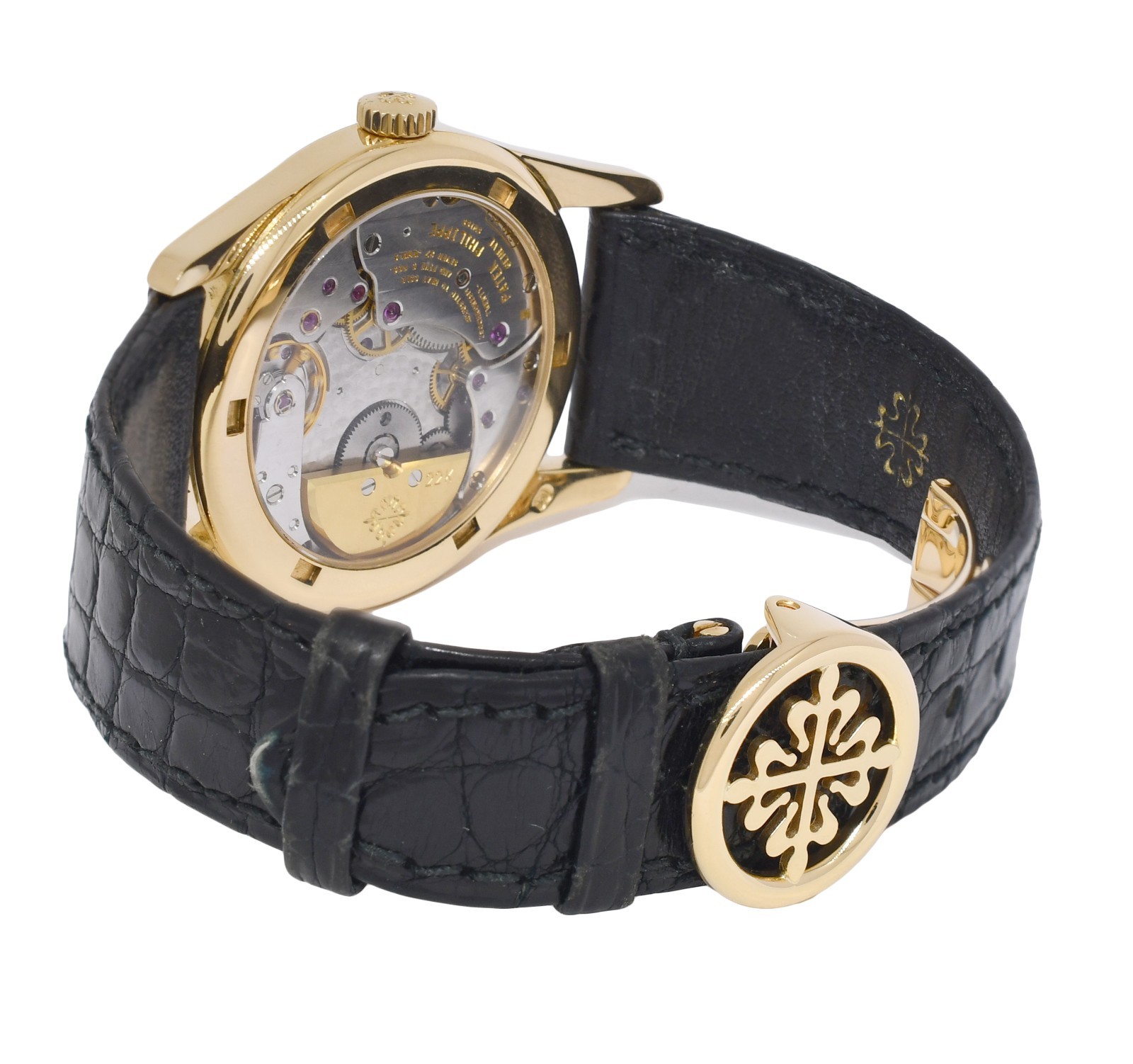 Patek Philippe 5000 Calatrava 18k Yellow Gold Black Dial 33mm Watch 5000J Patek Philippe 5000 Calatrava 18k Yellow Gold Black Dial 33mm Watch 5000J