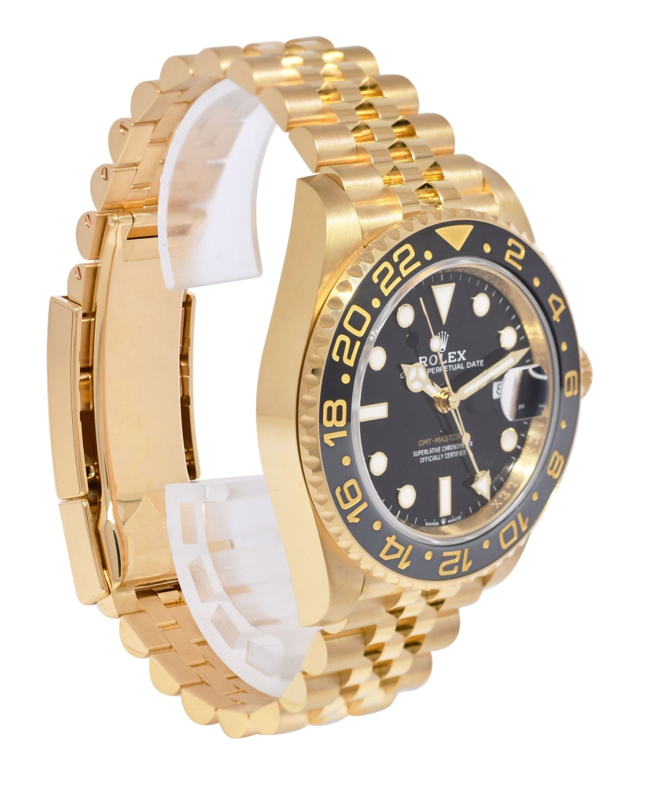 Rolex GMT-Master II 18k YG & Ceramic 40mm Jubilee Watch B/P '24 126718GRNR