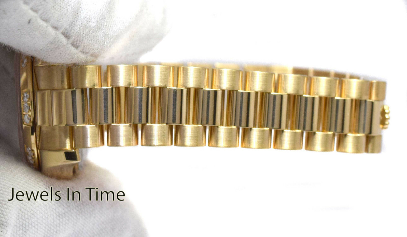 Rolex Datejust President 18k YG White Roman w/Diamonds Ladies 26mm Watch 179368 Rolex Datejust President 18k YG White Roman w/Diamonds Ladies 26mm Watch 179368