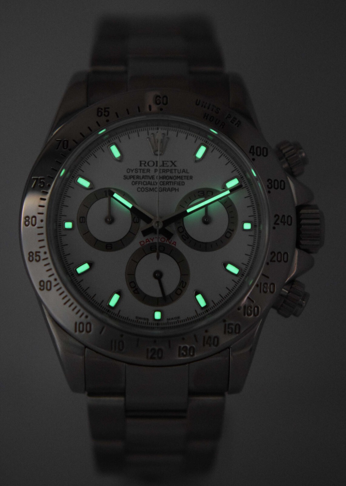 Rolex Daytona Chronograph Steel White Dial Mens 40mm Watch Z 116520