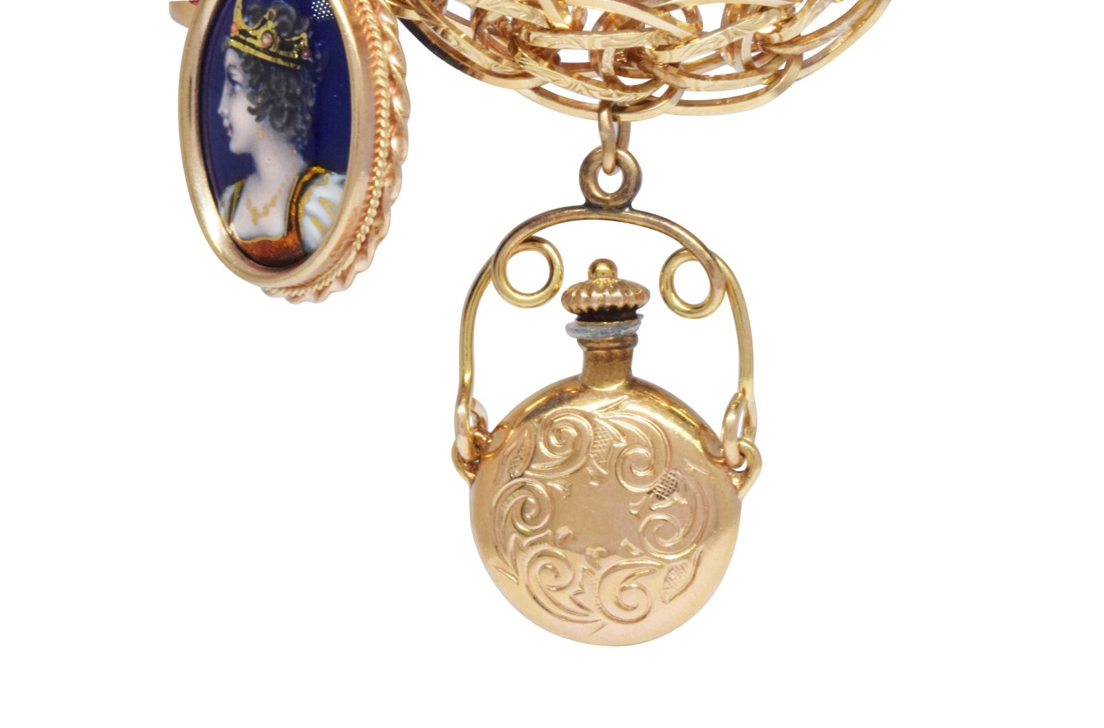 Charm Bracelet 14k Yellow Gold - 7 Charms