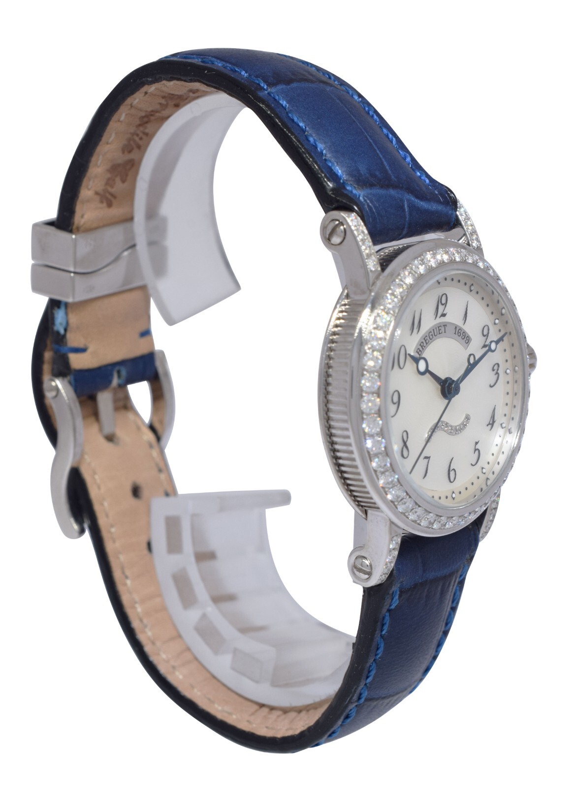 Breguet Marine 8818 18k White Gold Diamond Ladies 30mm Automatic Watch 8818BB