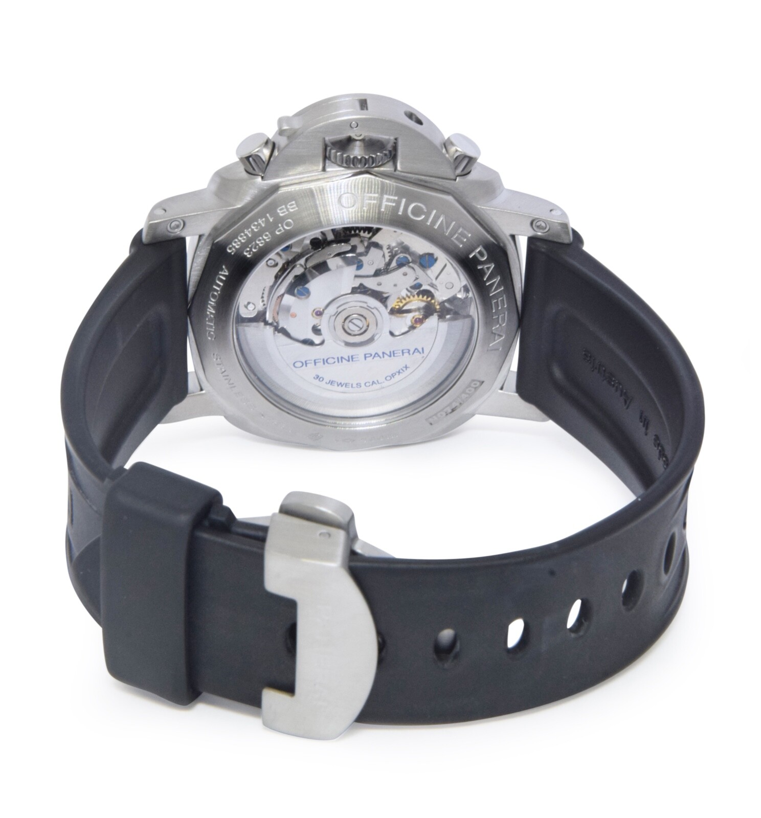 Panerai Luminor Flyback Chronograph PAM 361 Steel Black Dial 44mm Watch PAM00361
