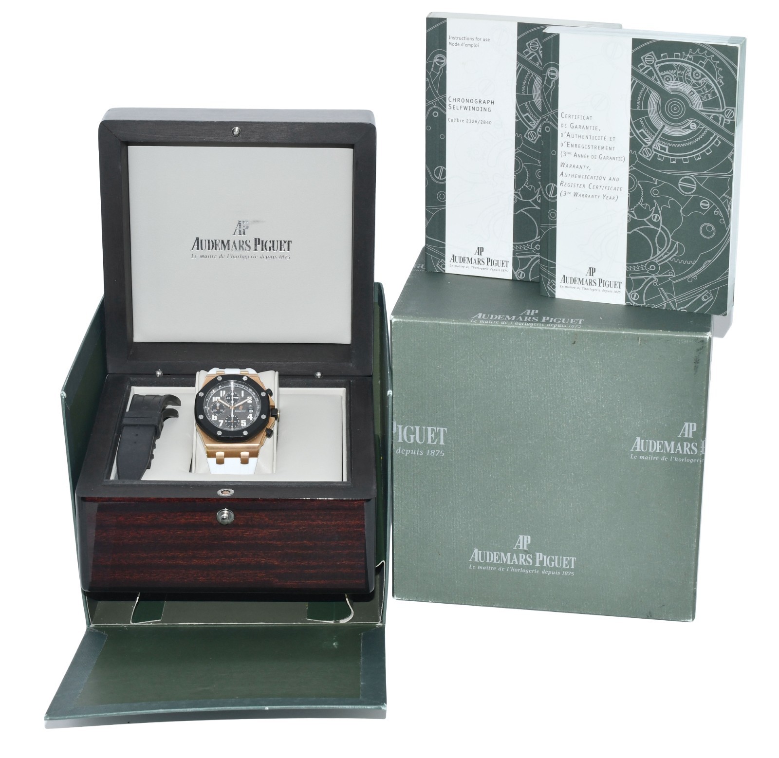 Audemars Piguet Royal Oak Offshore Rose Gold RubberClad 42mm Watch B/P 25940OK