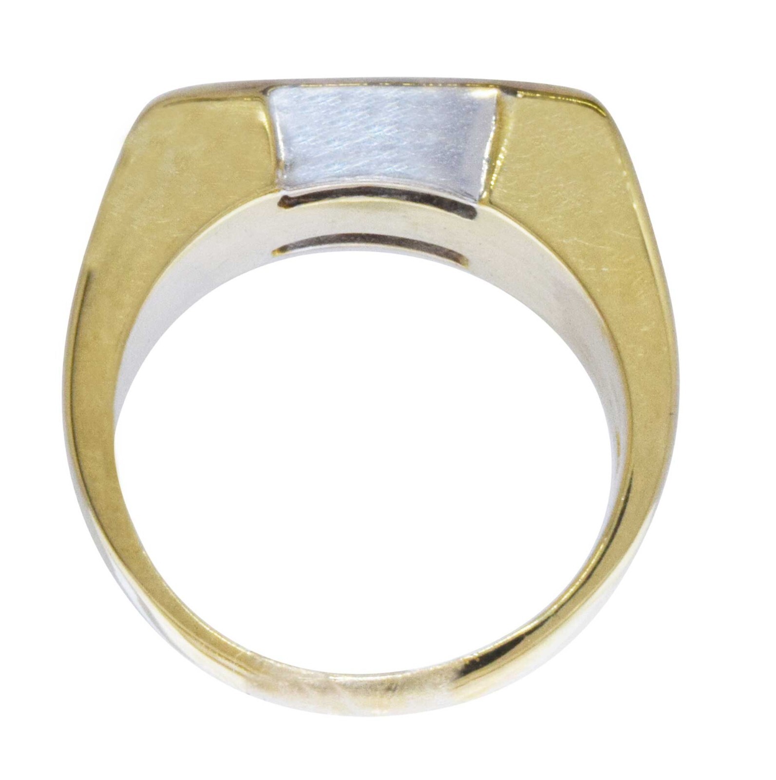Ring Mens 18k Yellow Gold & 1.00 Carat Diamond 5.5