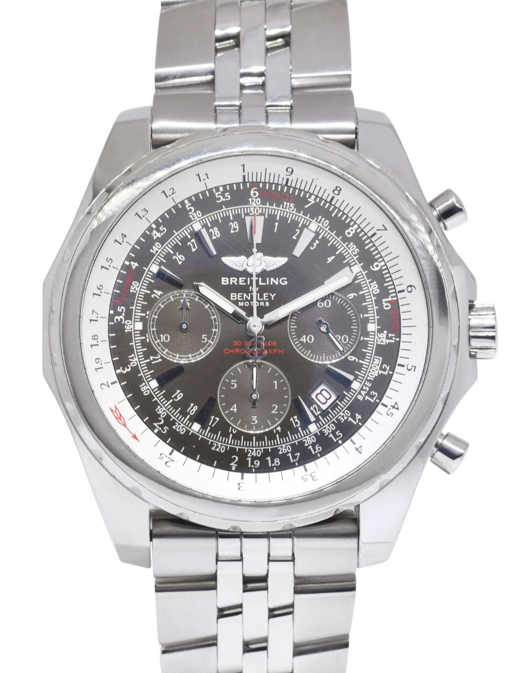 Breitling Bentley Motors T Chronograph Steel Mens 49mm Watch Box+Booklet A25363 Breitling Bentley Motors T Chronograph Steel Mens 49mm Watch Box+Booklet A25363