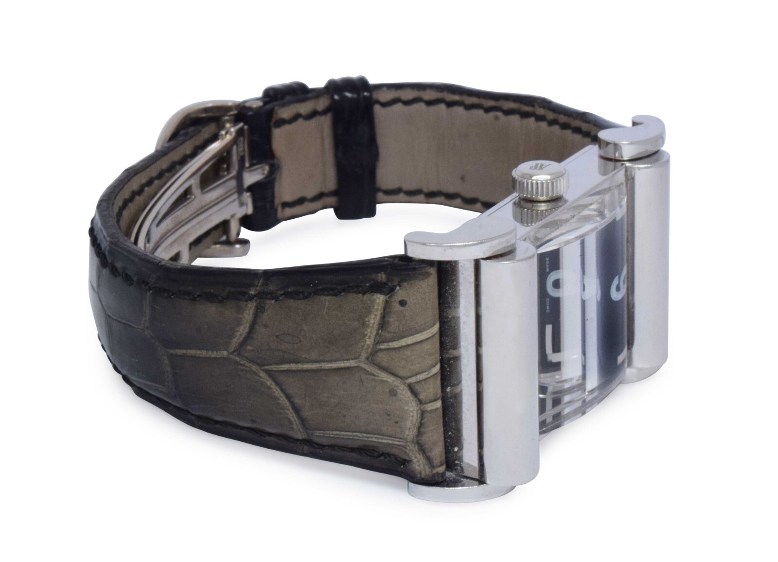 Audemars Piguet 18k WG Canapé Black Dial Automatic Watch + 15091BC.OO.D002CR.02