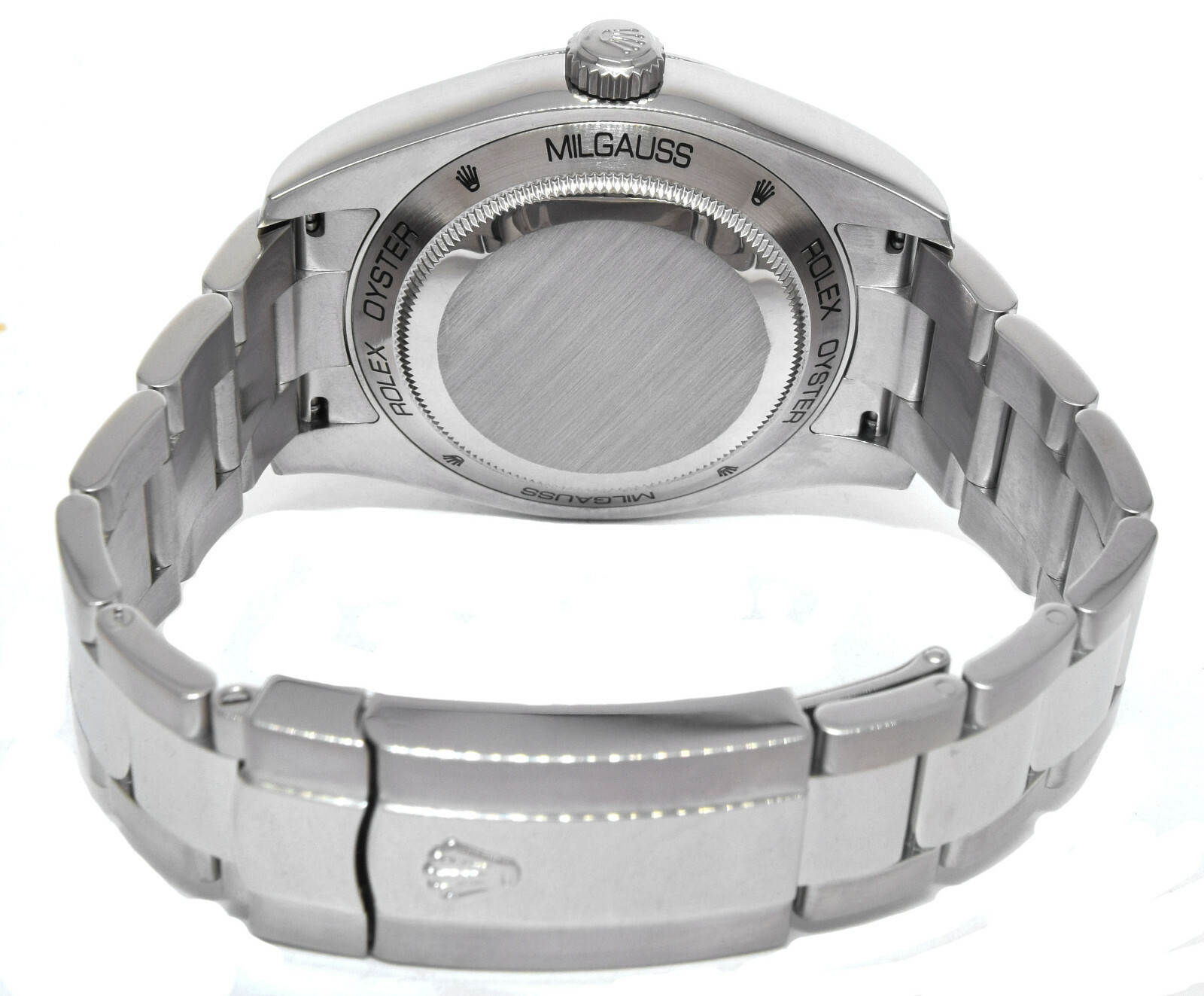 Rolex Milgauss Stainless Steel Black Dial Oyster Bracelet Watch M B/P 116400