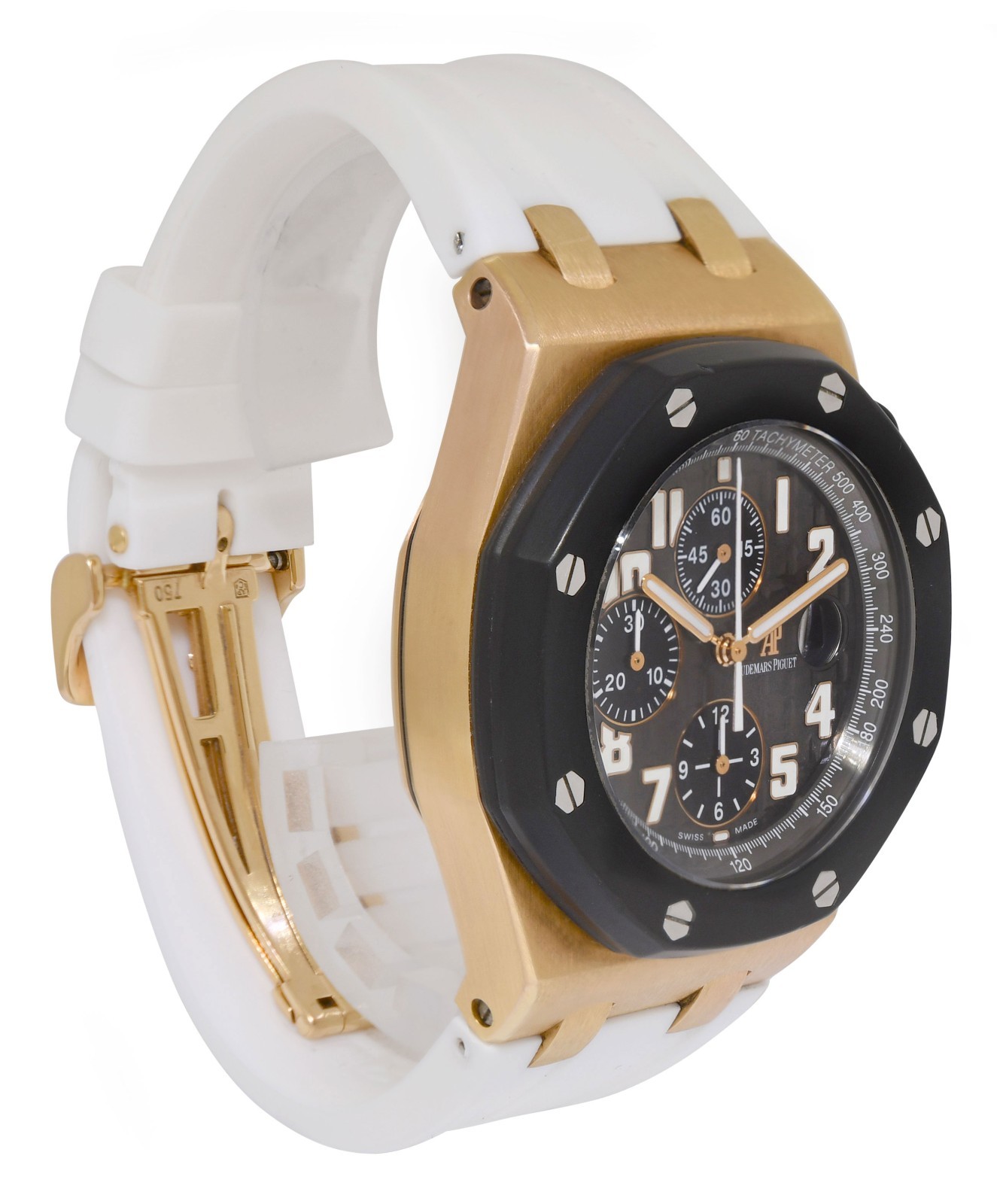 Audemars Piguet Royal Oak Offshore Rose Gold RubberClad 42mm Watch B/P 25940OK