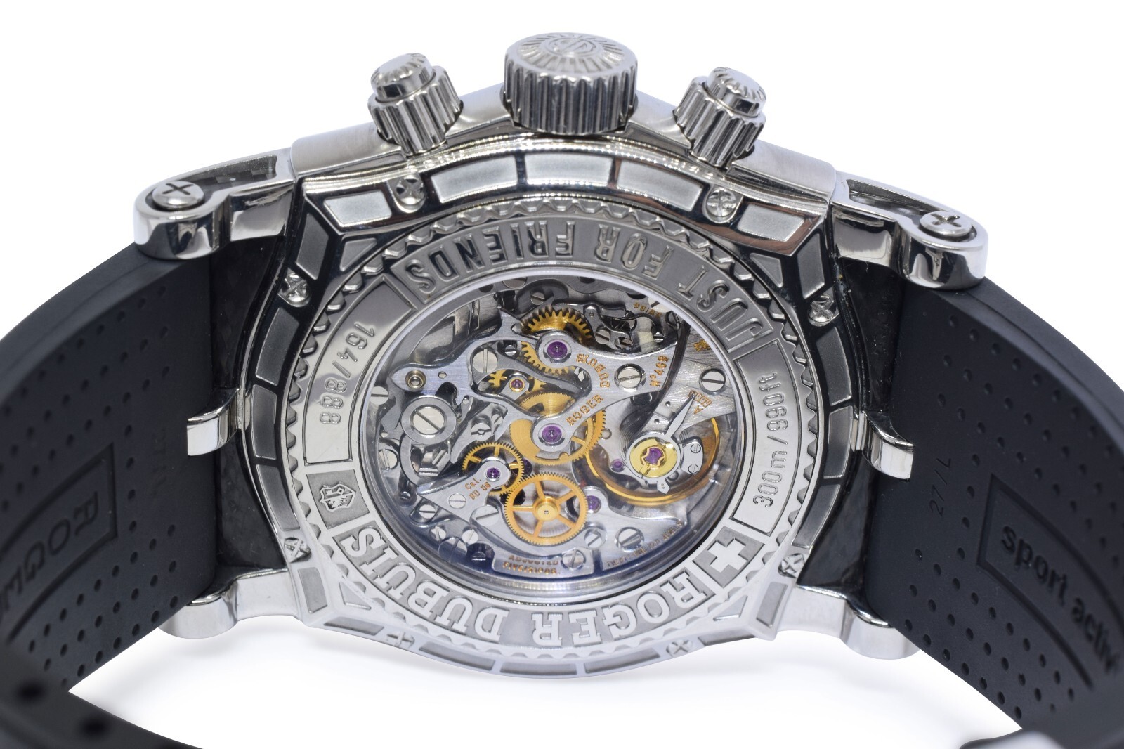 Roger Dubuis Easy Diver Chronograph Mens 46mm Automatic Watch +Box SE46 56 9/0