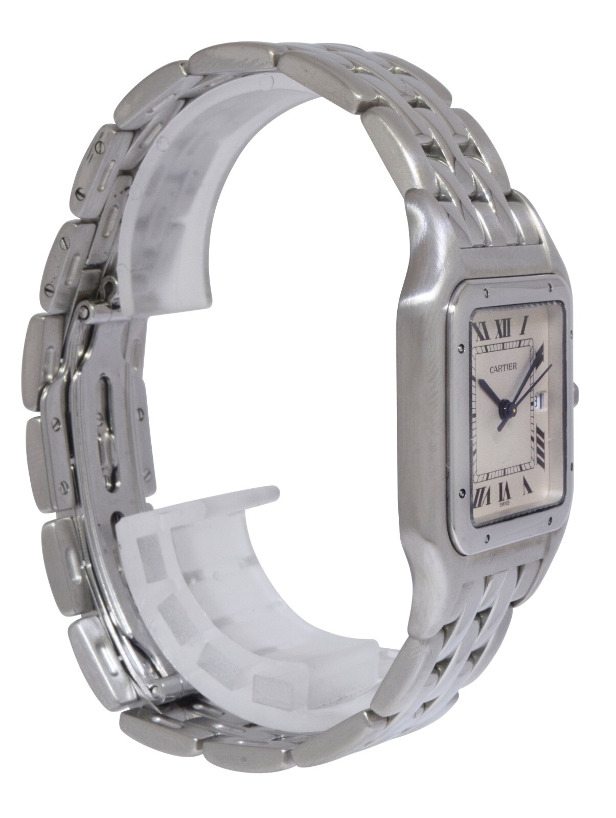 Cartier Panthere Jumbo Steel Silver Roman Dial Quartz Watch W25032P5 1300