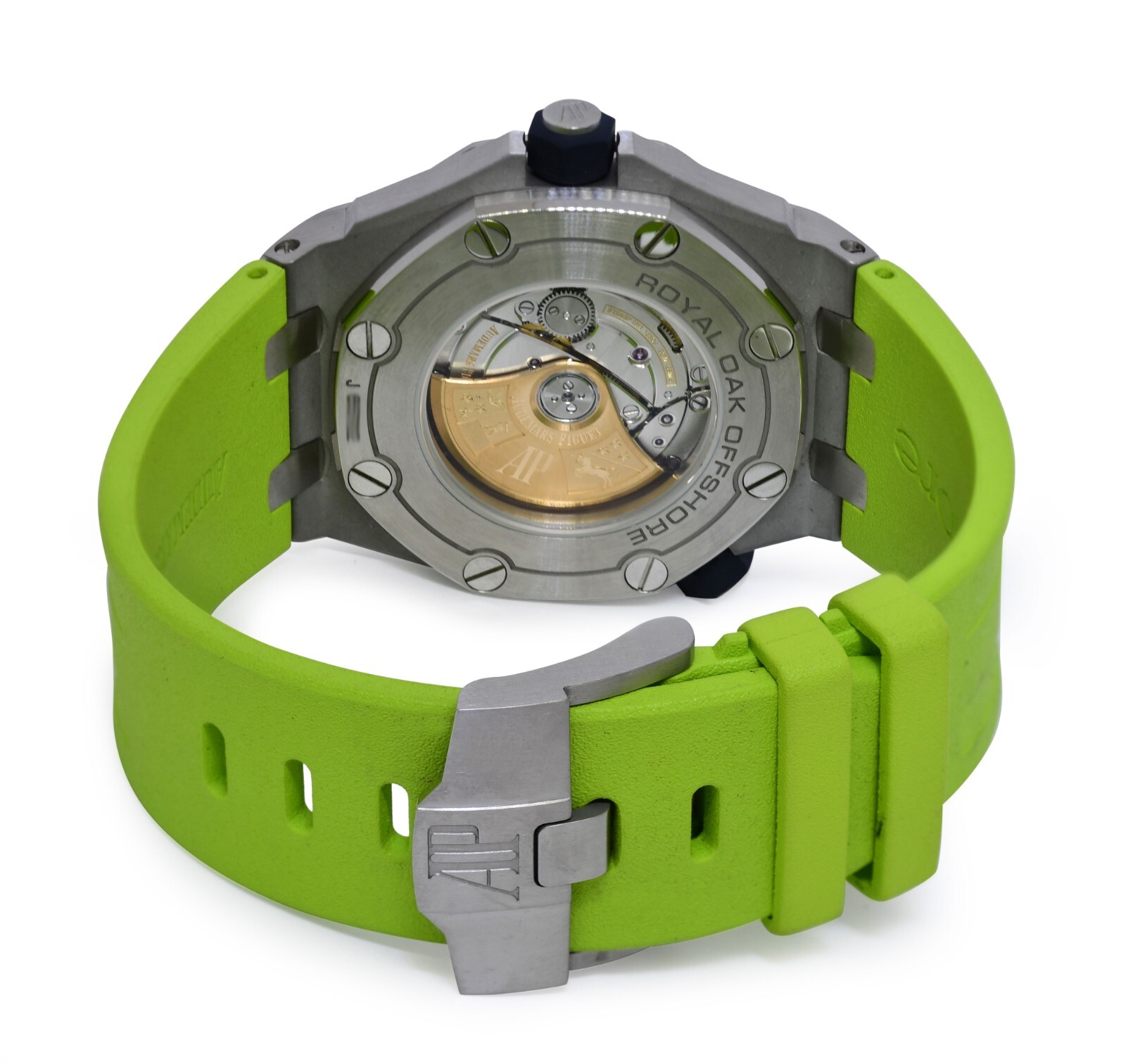 Audemars Piguet Royal Oak Offshore Diver Steel Green Dial 42mm Watch 15710ST