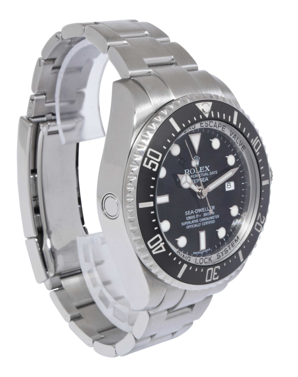 Rolex Sea-Dweller Deepsea 44 Steel & Ceramic Black Mens Dive Watch B/P V 116660