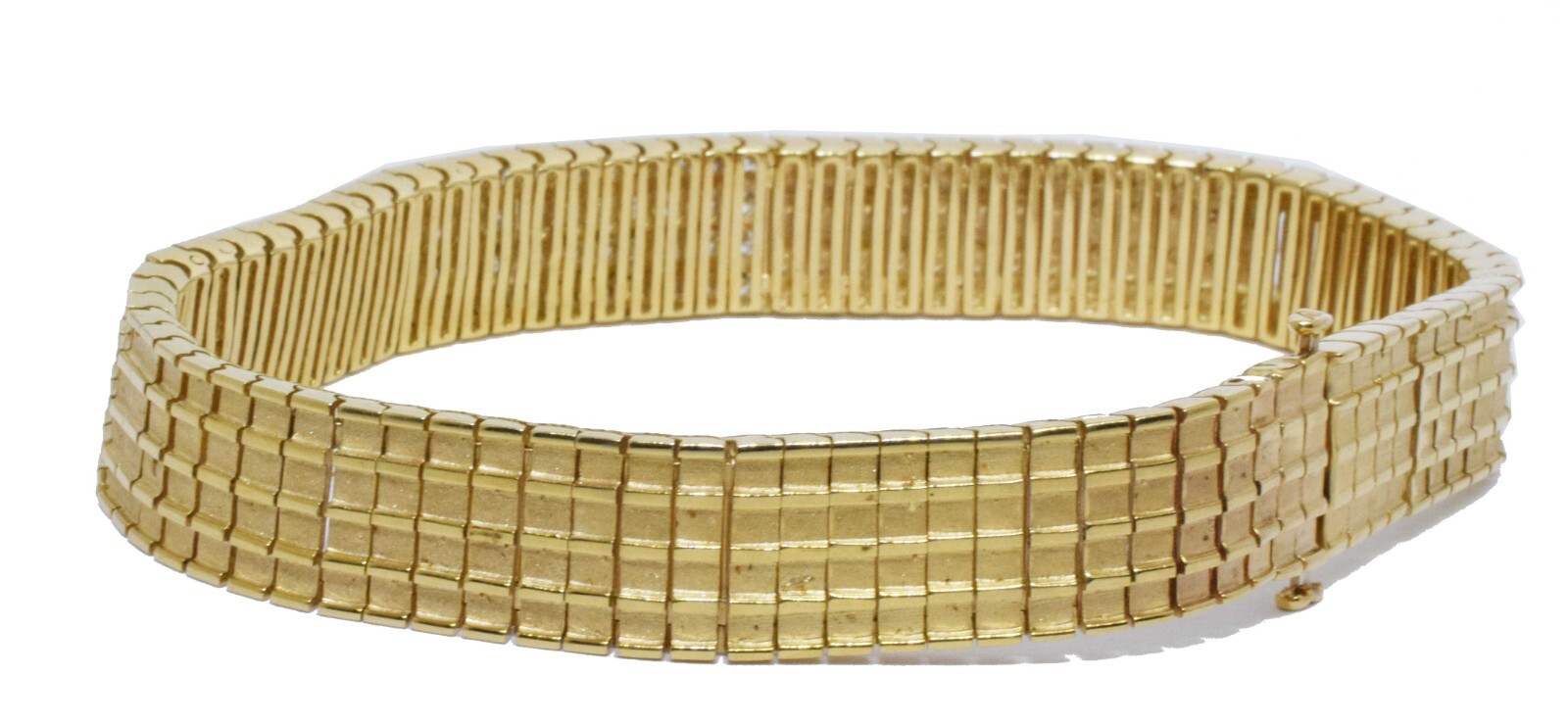 14K Yellow Gold 8'' Diamond Bracelet Channel Set Style 3.20 ct