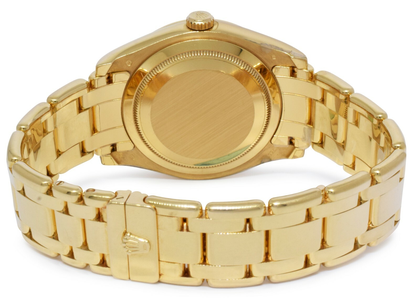 Rolex Masterpiece 18k Yellow Gold Black Diamond Dial/Bezel 39mm Watch 18948