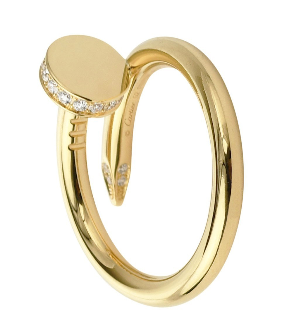 Cartier Juste Un Clou Ring 18k Yellow Gold Diamond Nail Size 52 B/P '22 B4216952 Cartier Juste Un Clou Ring 18k Yellow Gold Diamond Nail Size 52 B/P '22 B4216952