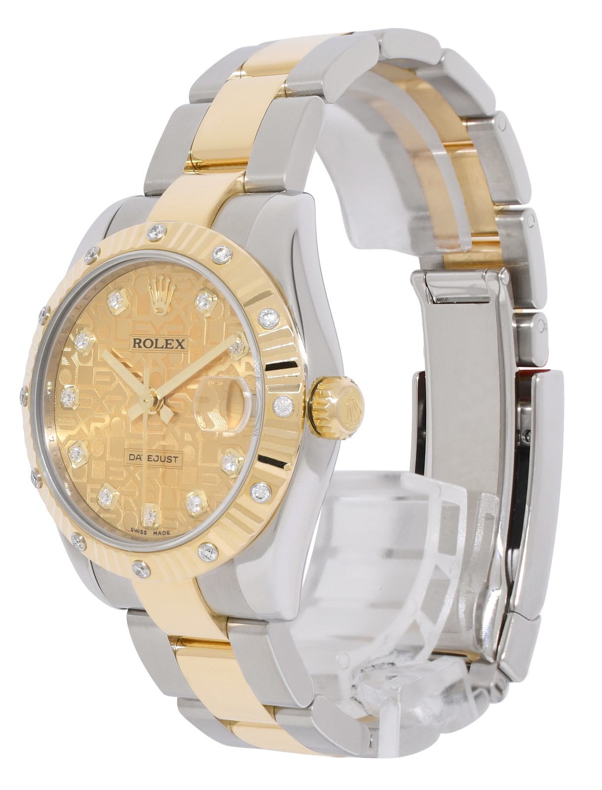 Rolex Datejust 18k Yellow Gold/Steel Jubilee Diamond 31mm Oyster Watch V 178313