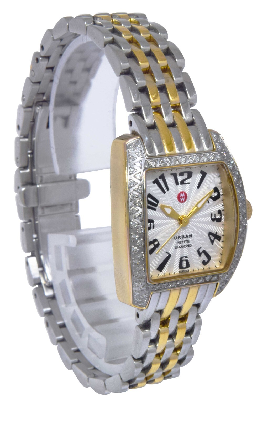 Michele Urban Petite Diamond Steel 2-Tone Ladies Quartz Watch MW02N01D