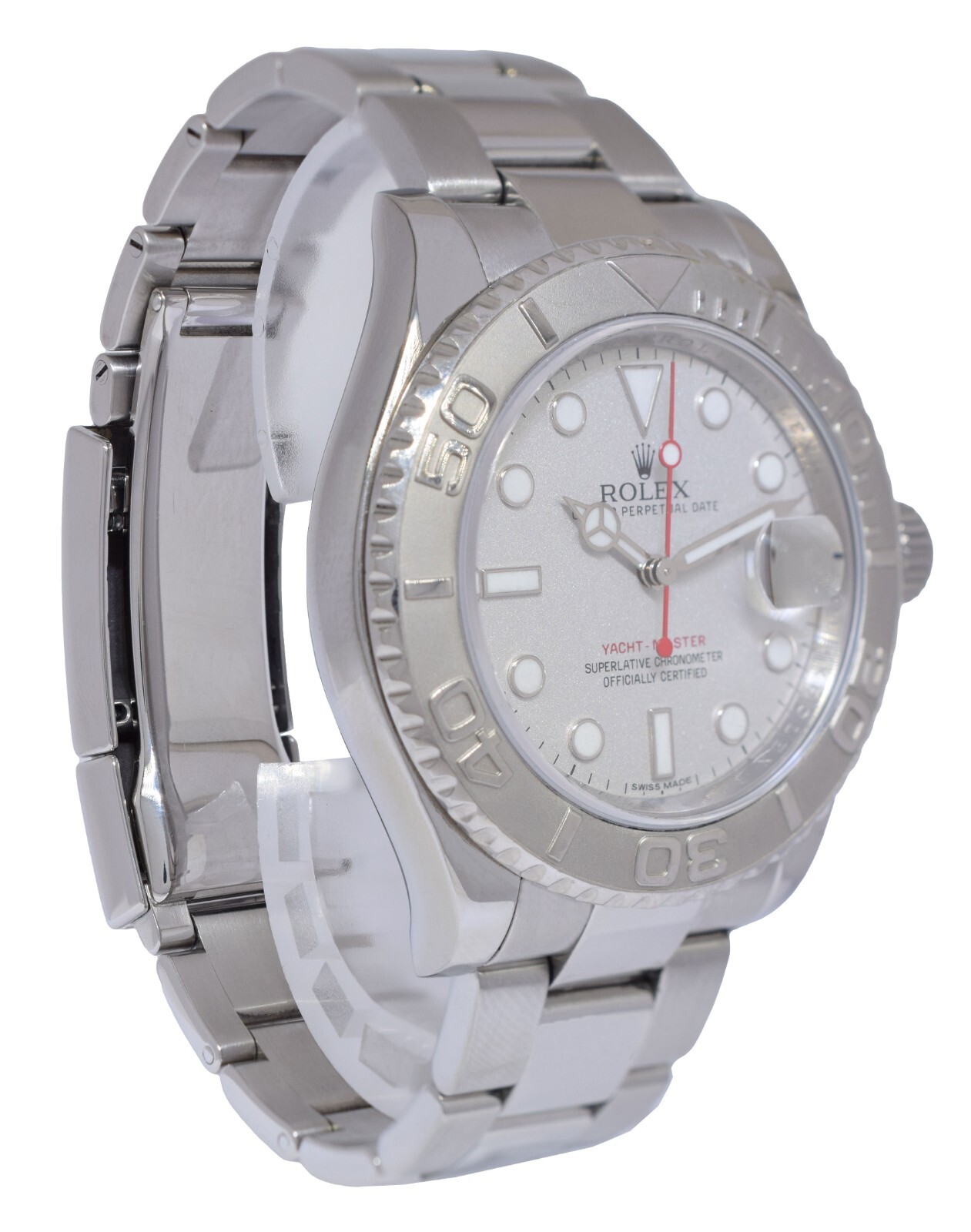 Rolex Yacht-Master 40 Stainless Steel & Platinum Mens Automatic Watch +12 16622